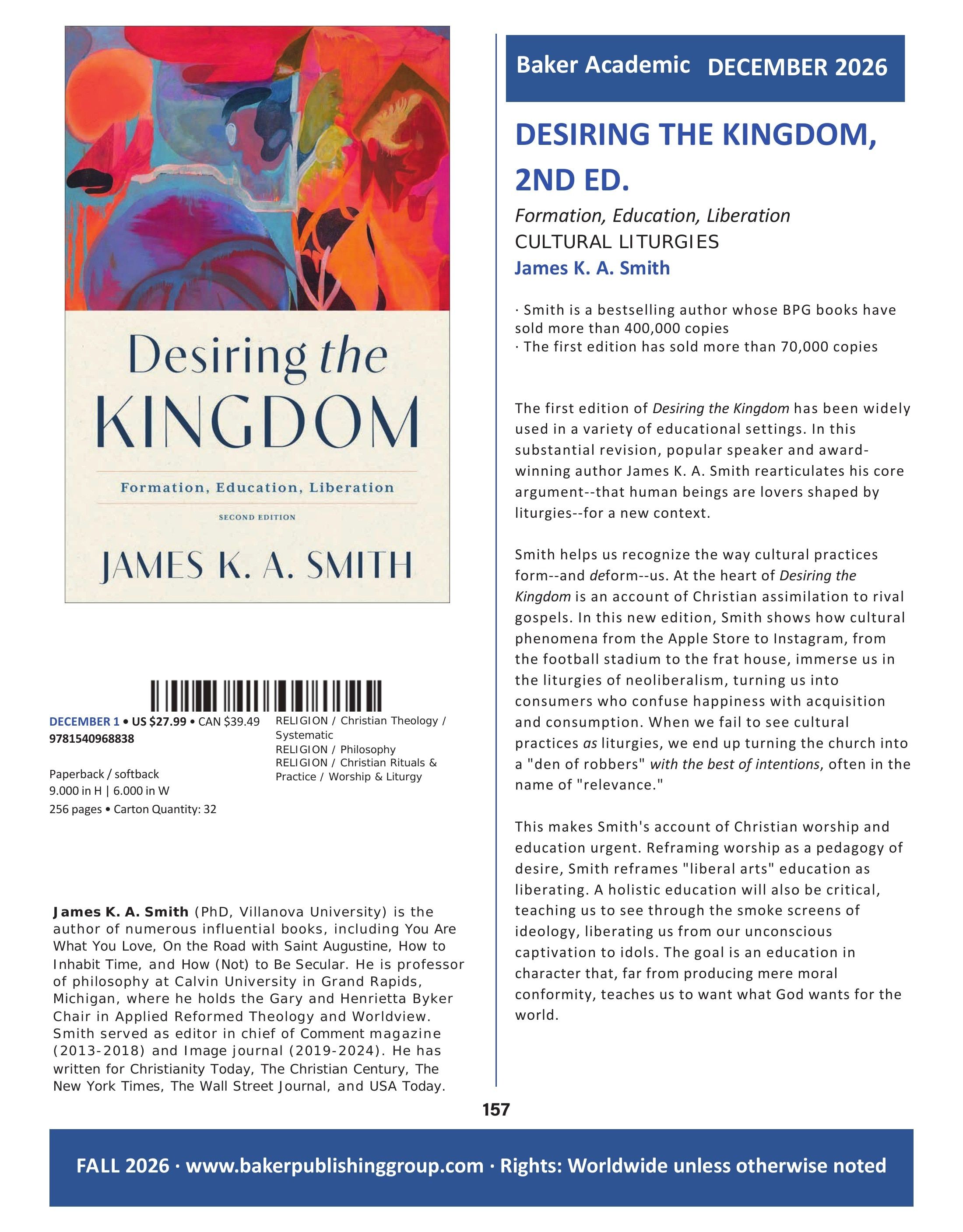 Baker Publishing Group Fall Nonfiction Catalog Weekly Ad August 1 - December 31, 2026