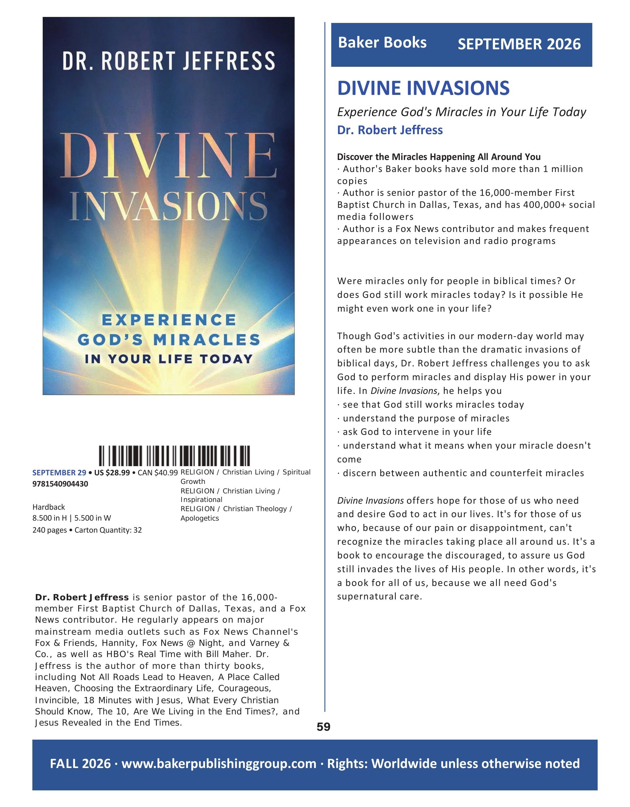Baker Publishing Group Fall Nonfiction Catalog Weekly Ad August 1 - December 31, 2026
