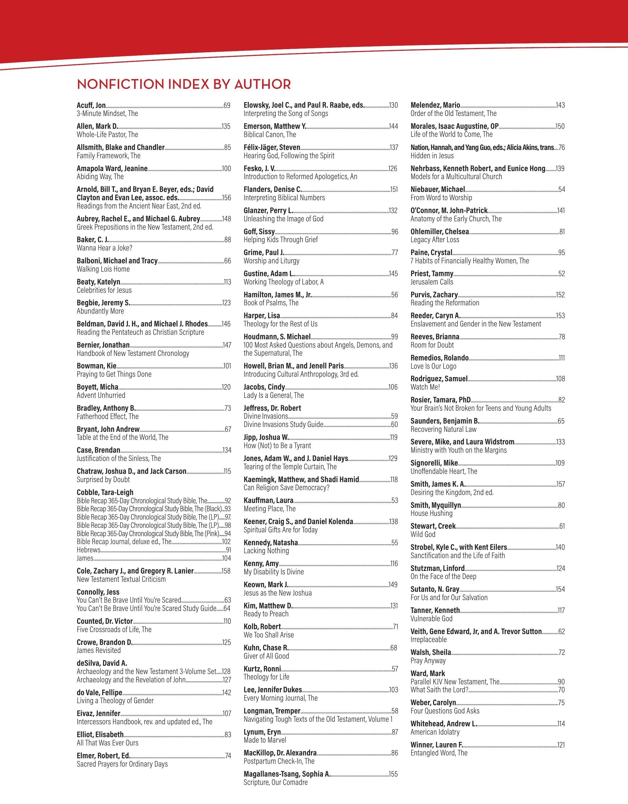 Baker Publishing Group Fall Nonfiction Catalog Weekly Ad August 1 - December 31, 2026