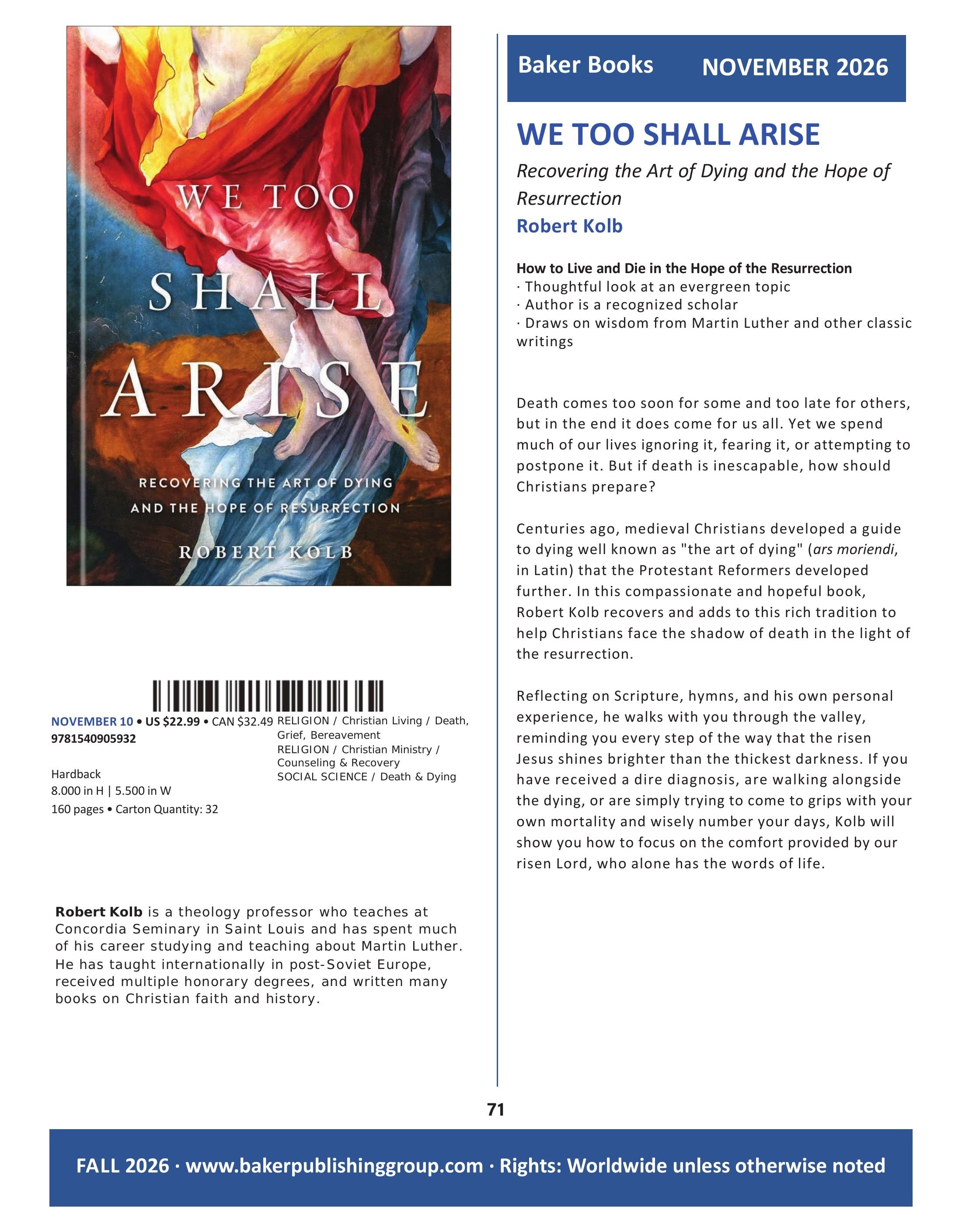 Baker Publishing Group Fall Nonfiction Catalog Weekly Ad August 1 - December 31, 2026