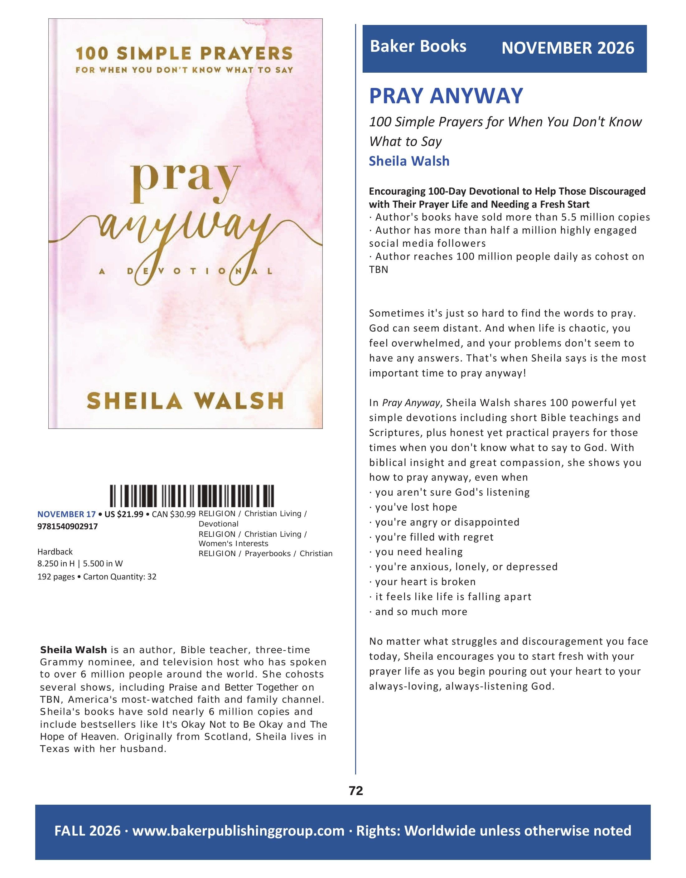 Baker Publishing Group Fall Nonfiction Catalog Weekly Ad August 1 - December 31, 2026