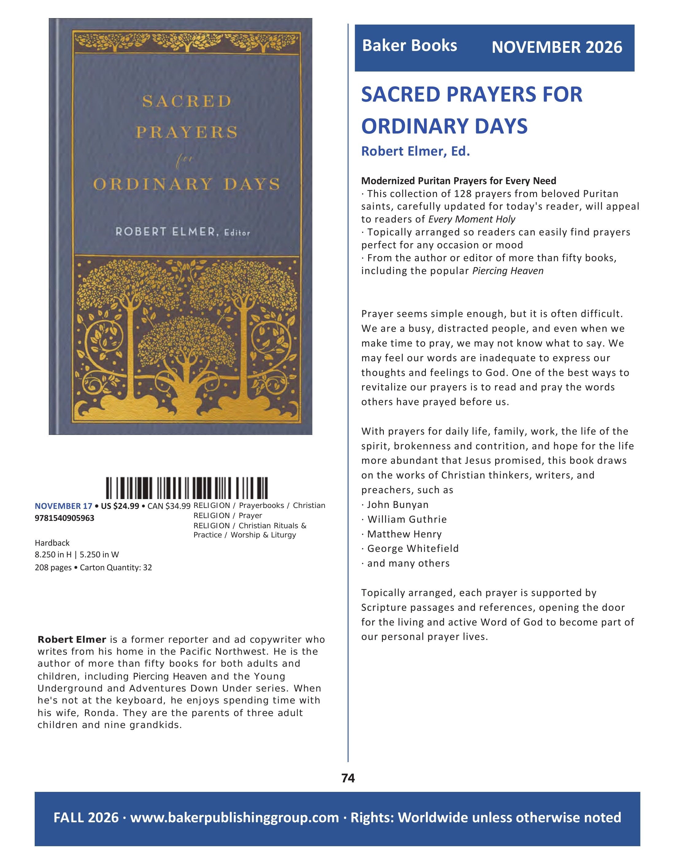 Baker Publishing Group Fall Nonfiction Catalog Weekly Ad August 1 - December 31, 2026