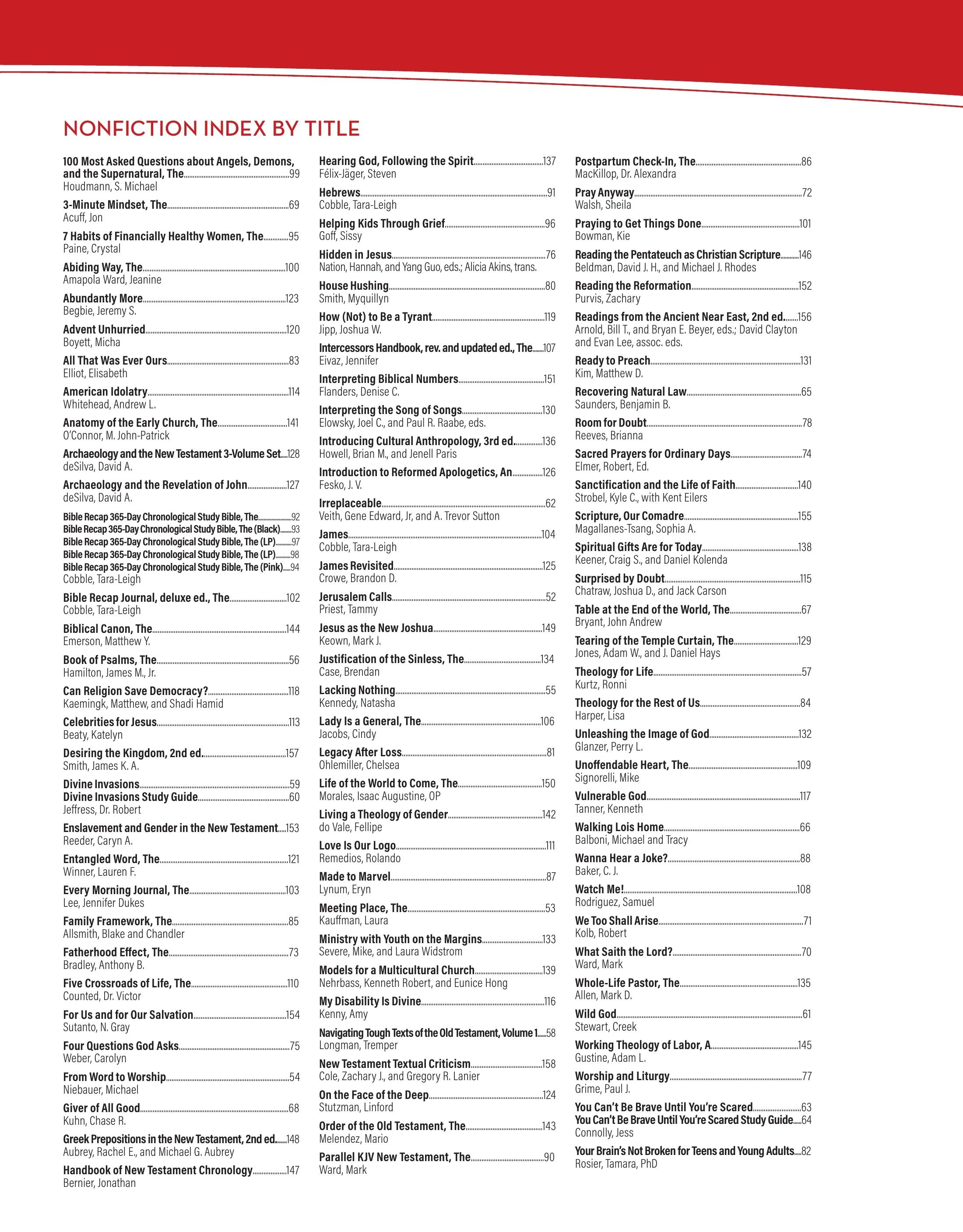 Baker Publishing Group Fall Nonfiction Catalog Weekly Ad August 1 - December 31, 2026