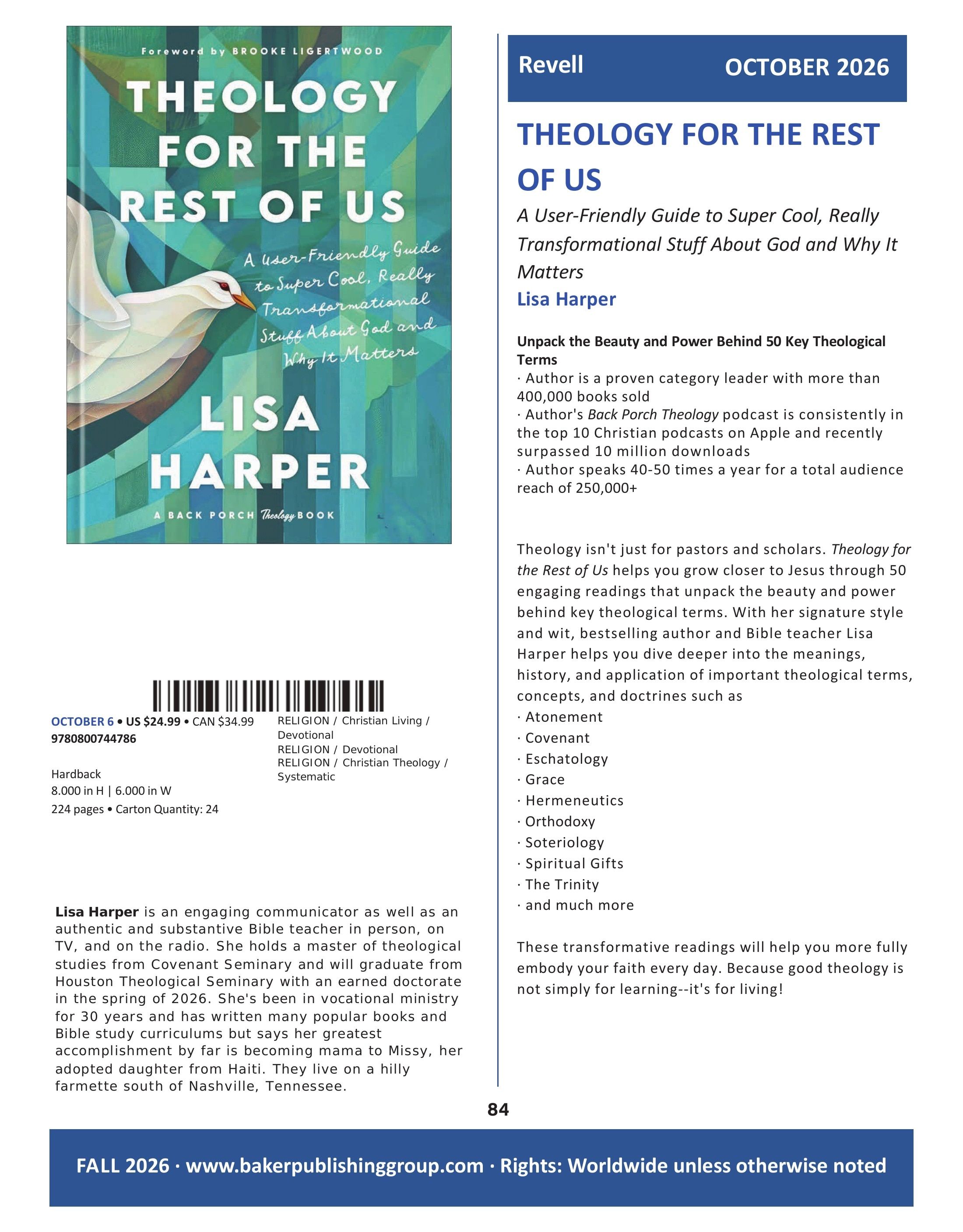 Baker Publishing Group Fall Nonfiction Catalog Weekly Ad August 1 - December 31, 2026