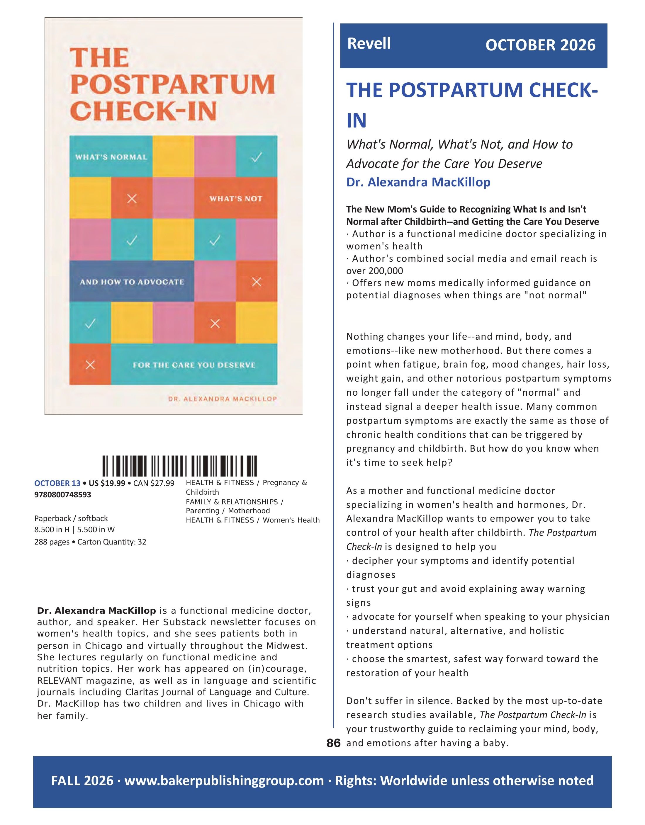 Baker Publishing Group Fall Nonfiction Catalog Weekly Ad August 1 - December 31, 2026