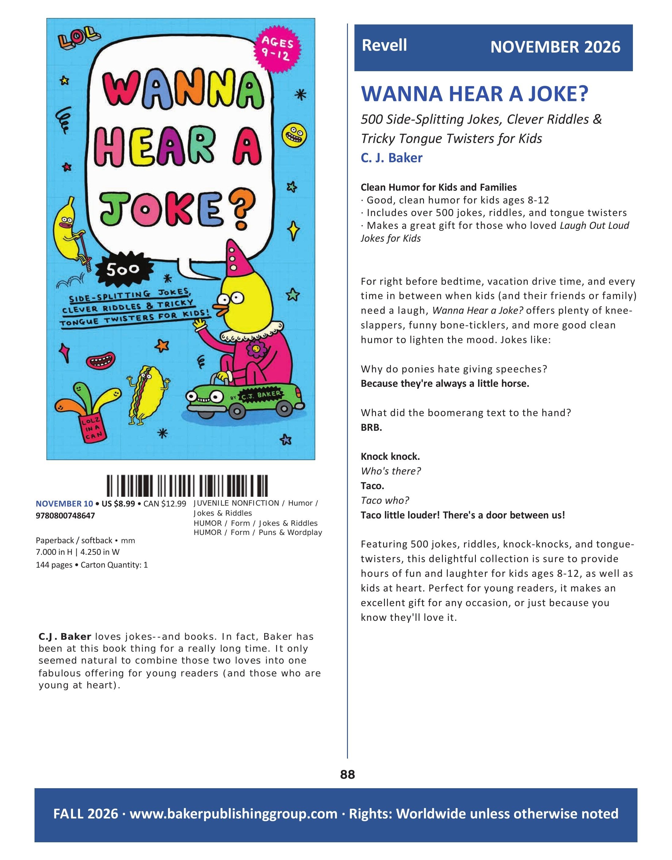 Baker Publishing Group Fall Nonfiction Catalog Weekly Ad August 1 - December 31, 2026