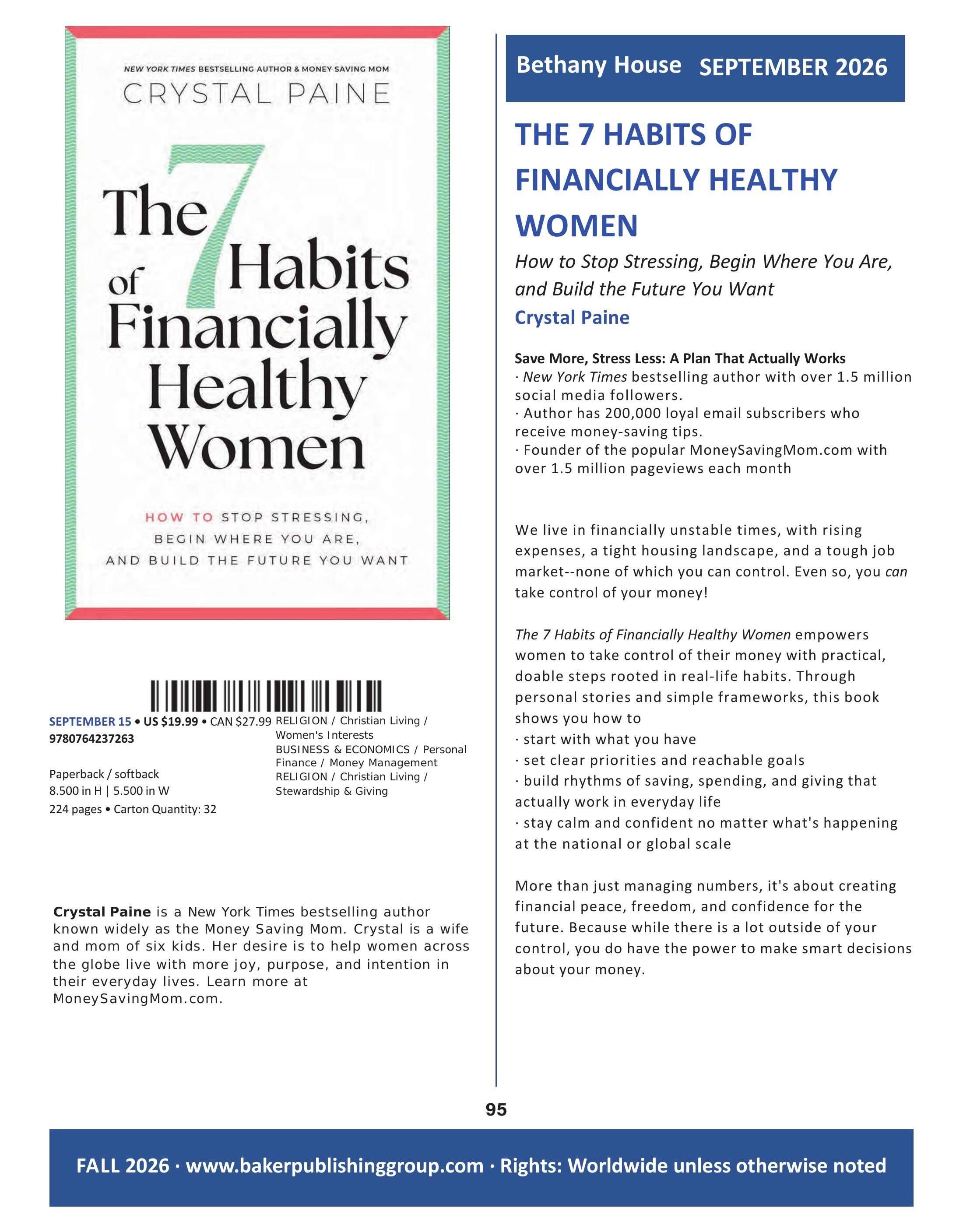 Baker Publishing Group Fall Nonfiction Catalog Weekly Ad August 1 - December 31, 2026
