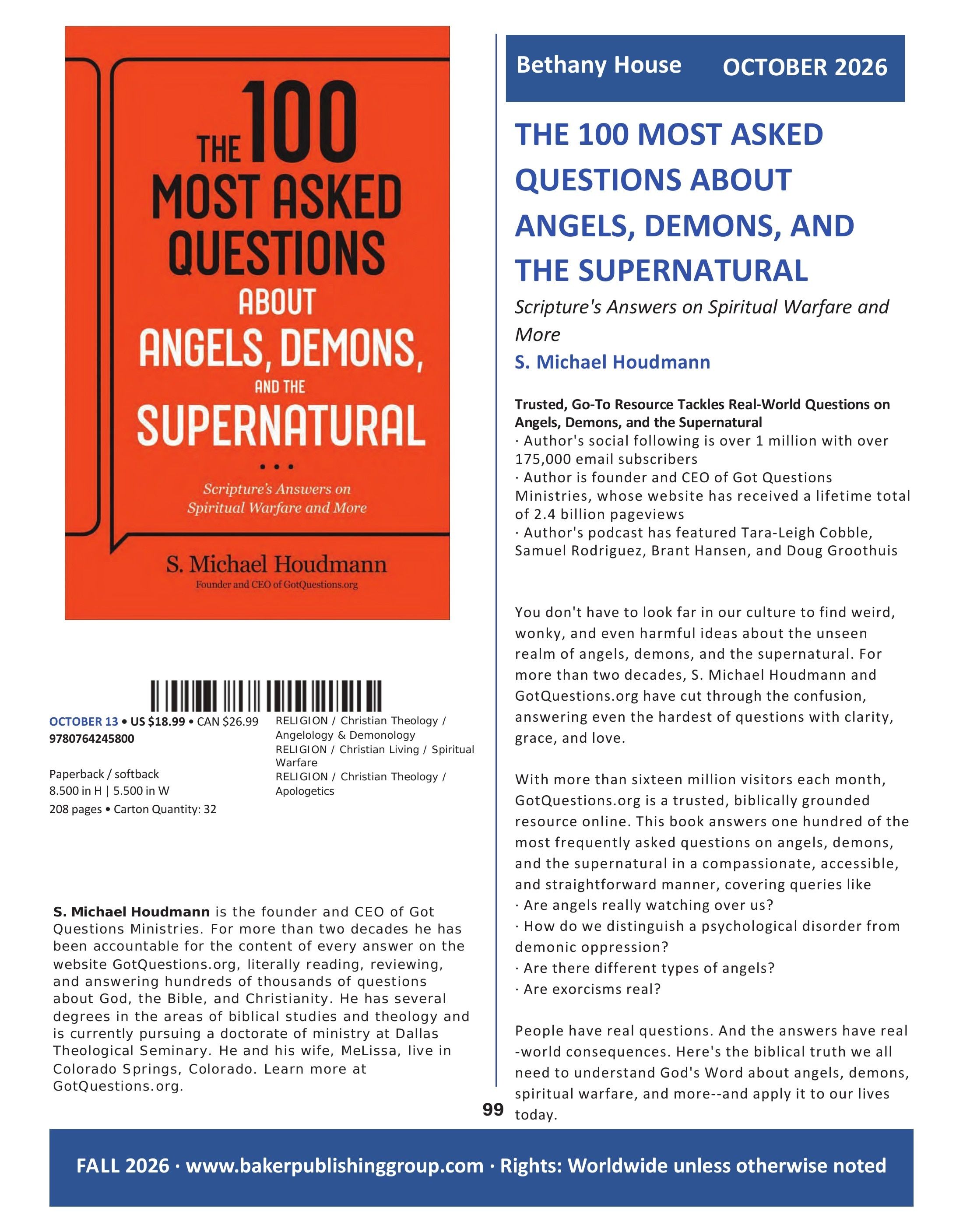 Baker Publishing Group Fall Nonfiction Catalog Weekly Ad August 1 - December 31, 2026