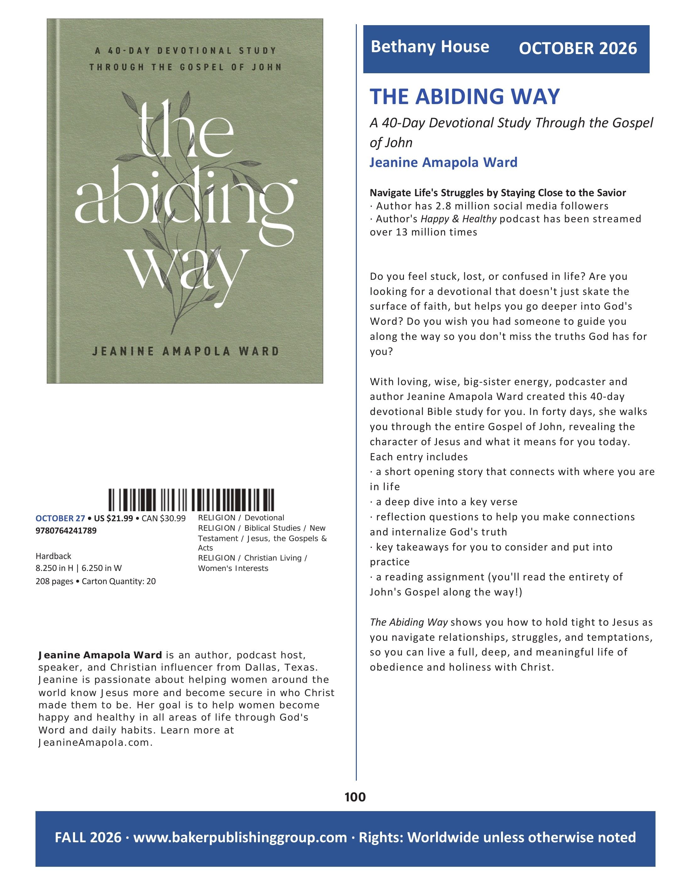 Baker Publishing Group Fall Nonfiction Catalog Weekly Ad August 1 - December 31, 2026