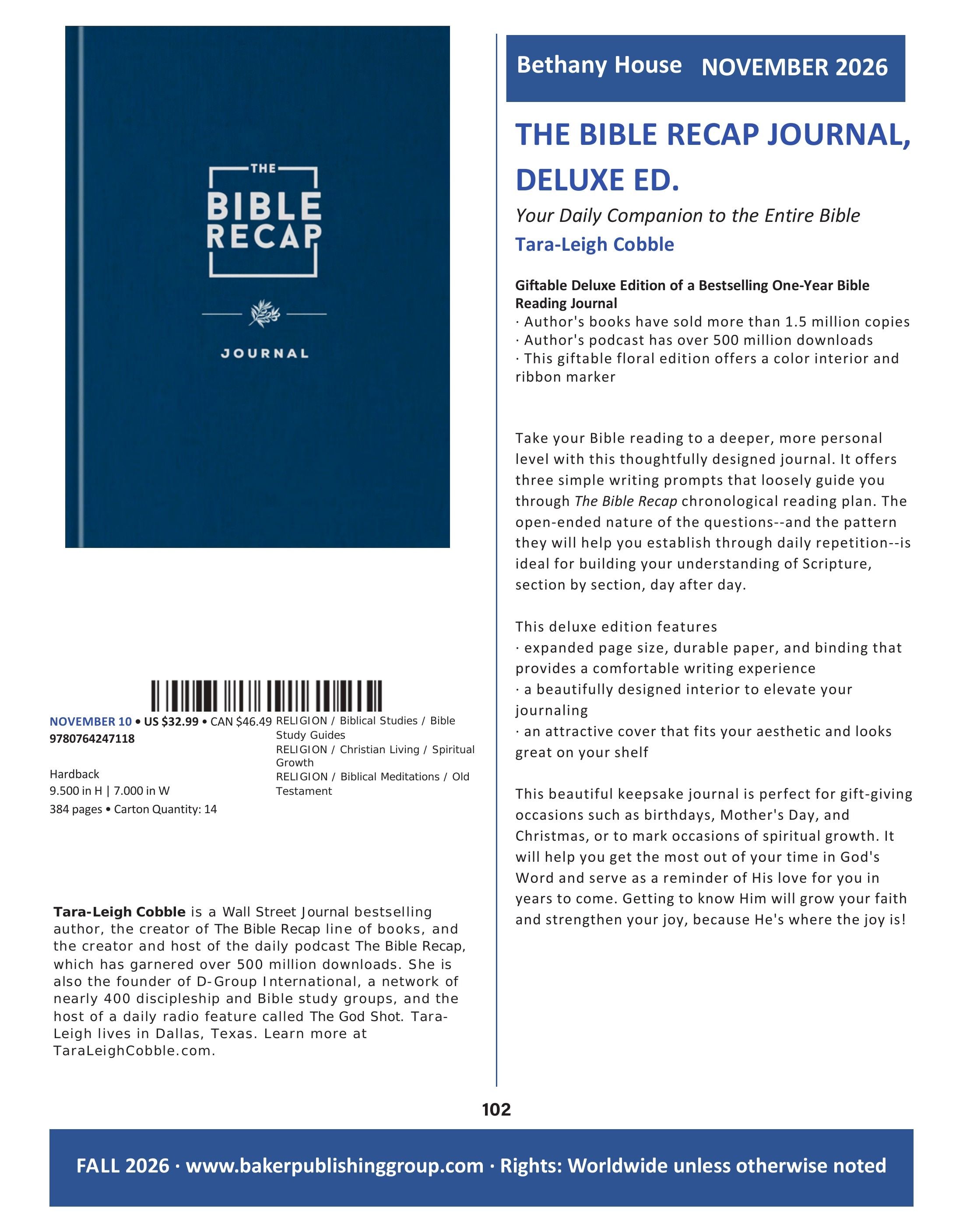 Baker Publishing Group Fall Nonfiction Catalog Weekly Ad August 1 - December 31, 2026