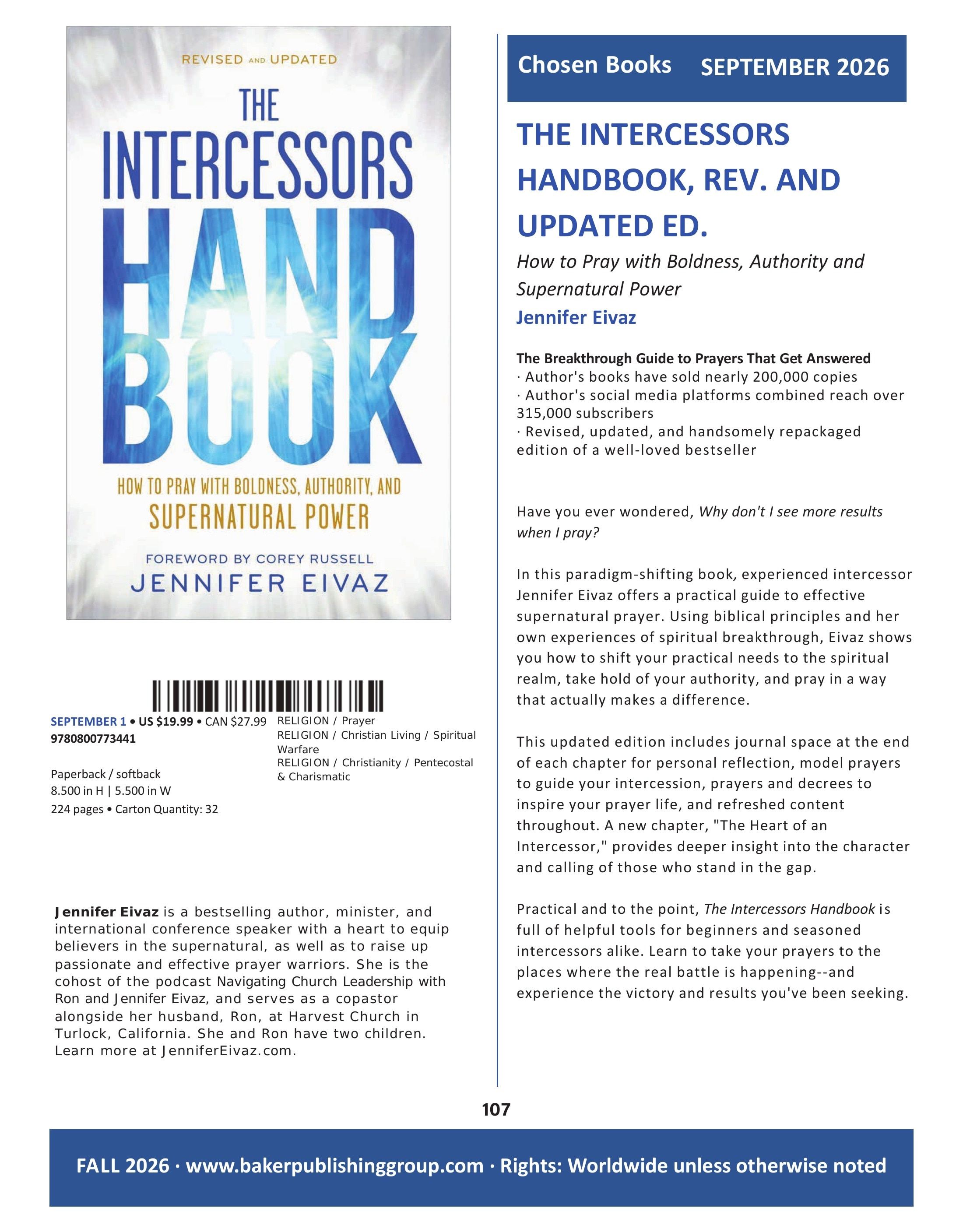 Baker Publishing Group Fall Nonfiction Catalog Weekly Ad August 1 - December 31, 2026