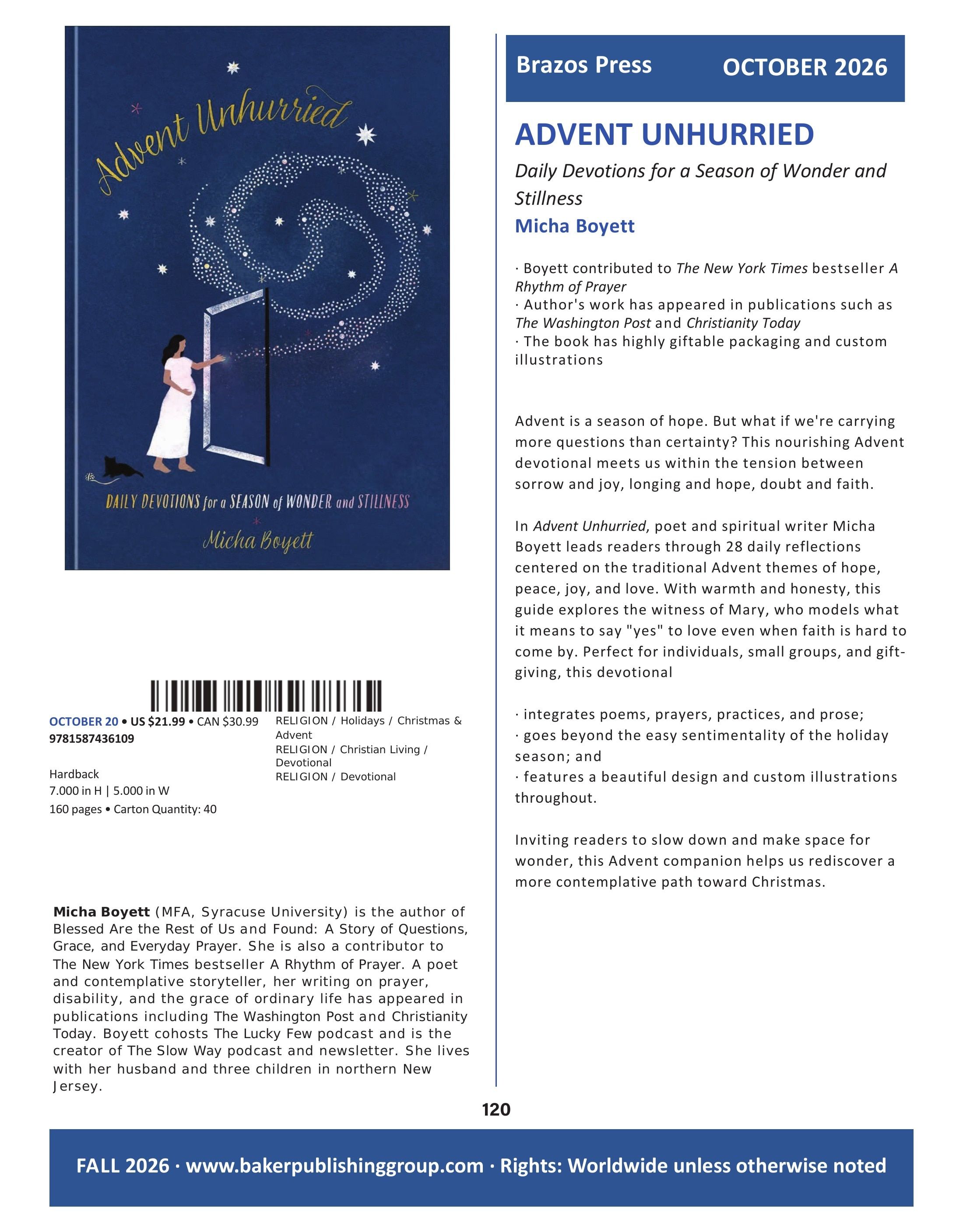Baker Publishing Group Fall Nonfiction Catalog Weekly Ad August 1 - December 31, 2026