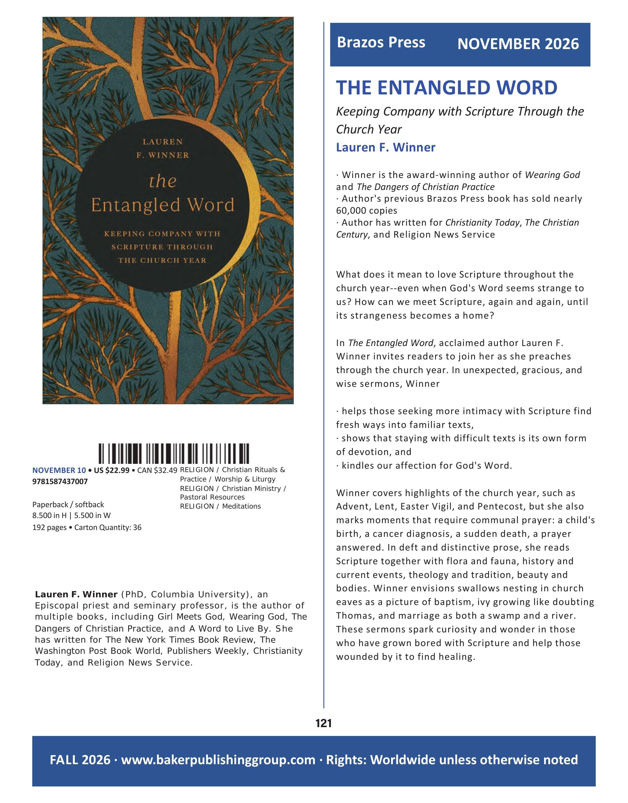 Baker Publishing Group Fall Nonfiction Catalog Weekly Ad August 1 - December 31, 2026