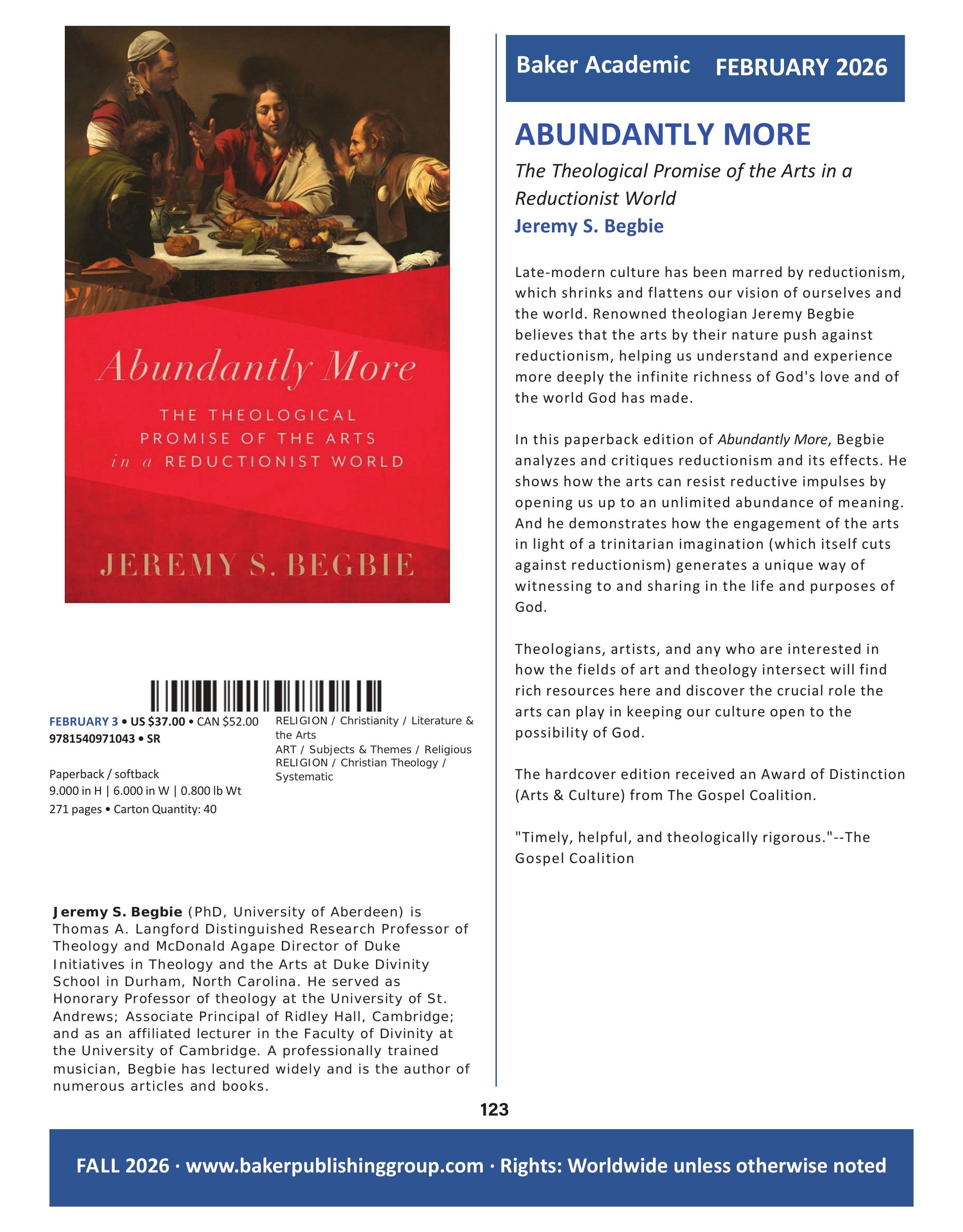 Baker Publishing Group Fall Nonfiction Catalog Weekly Ad August 1 - December 31, 2026
