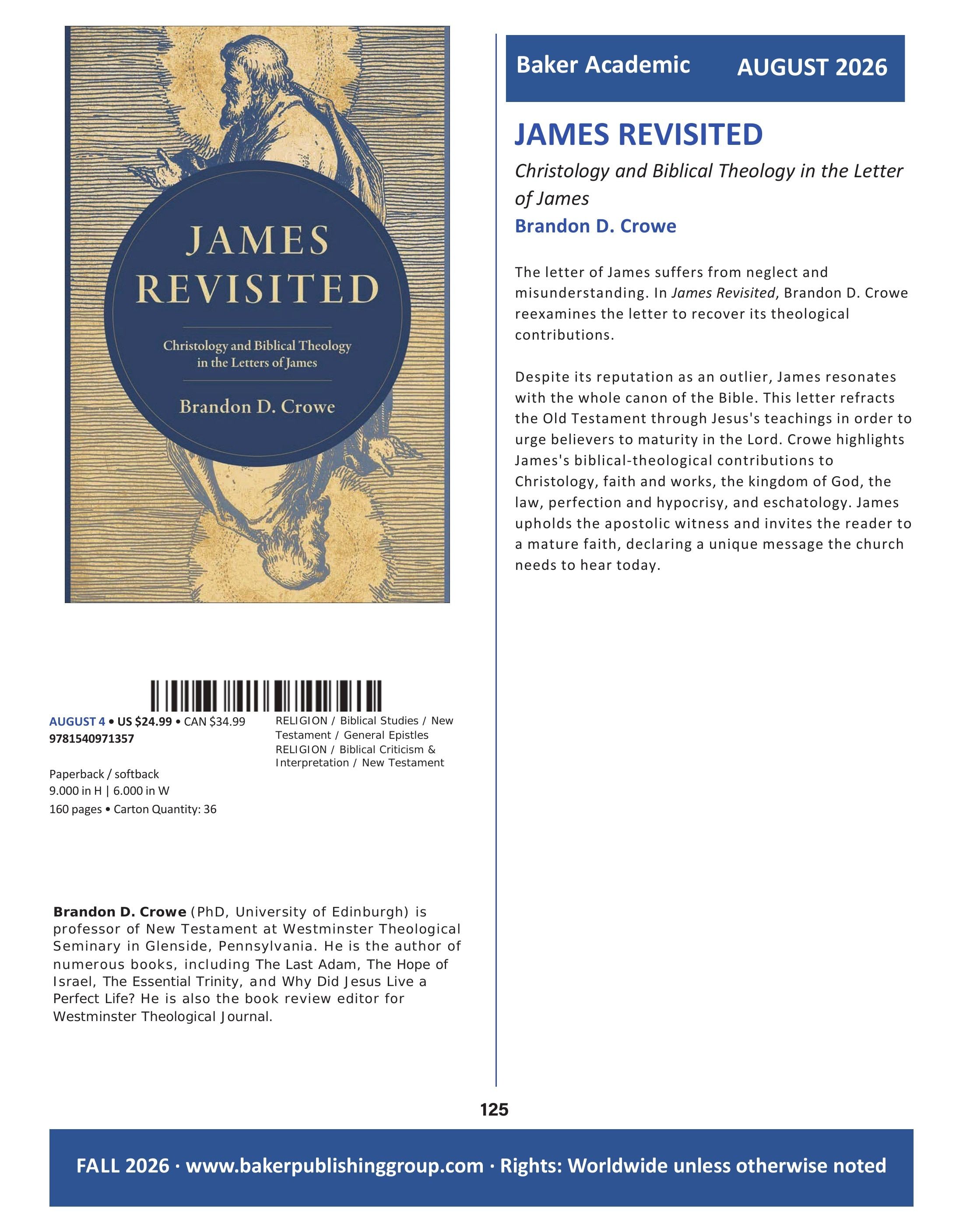 Baker Publishing Group Fall Nonfiction Catalog Weekly Ad August 1 - December 31, 2026