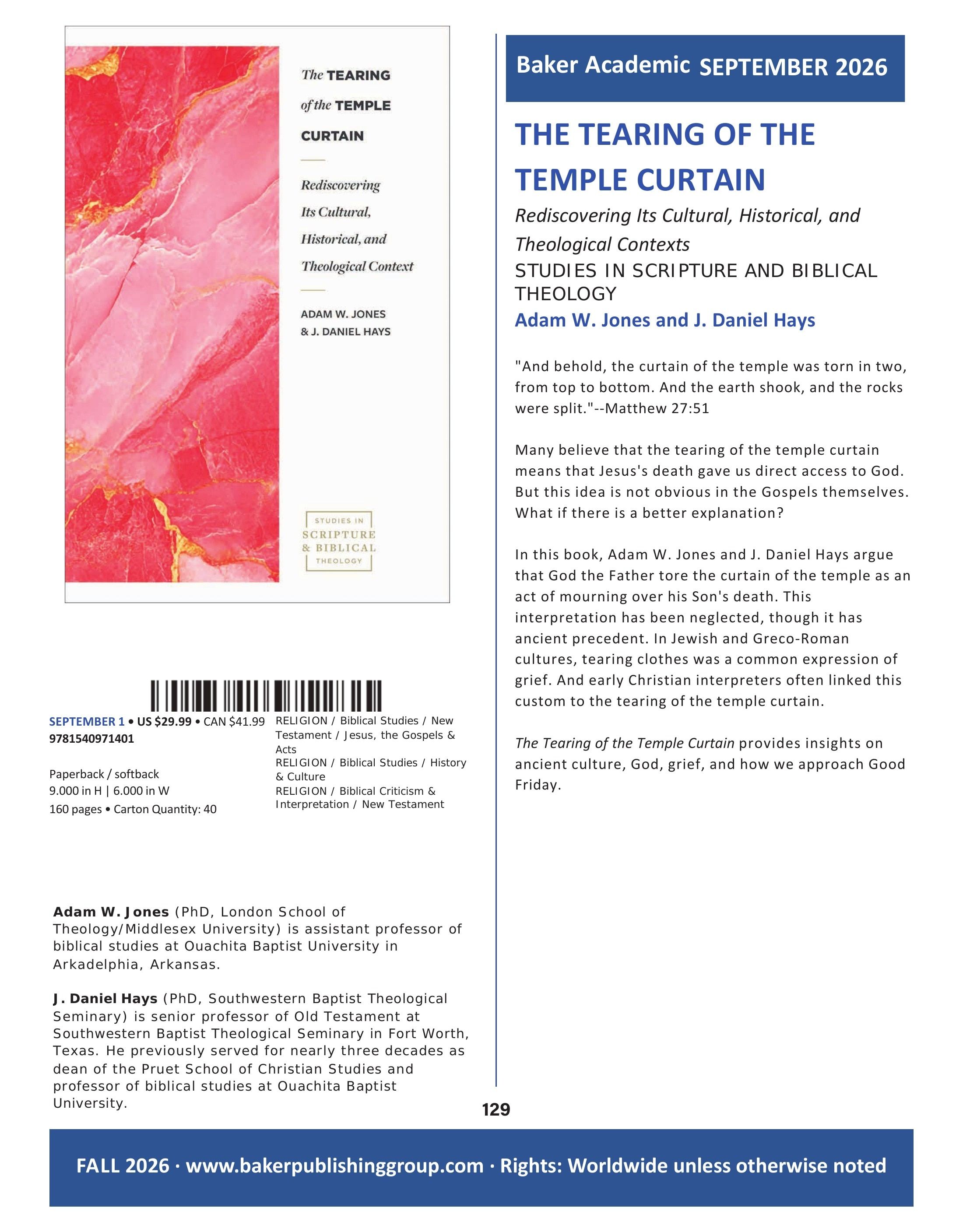 Baker Publishing Group Fall Nonfiction Catalog Weekly Ad August 1 - December 31, 2026