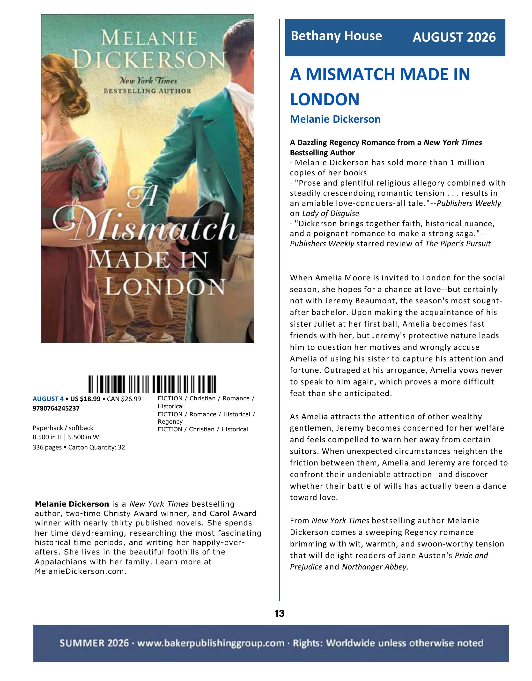 Baker Publishing Group Summer Fiction Catalog Weekly Ad May 1 - August 31, 2026