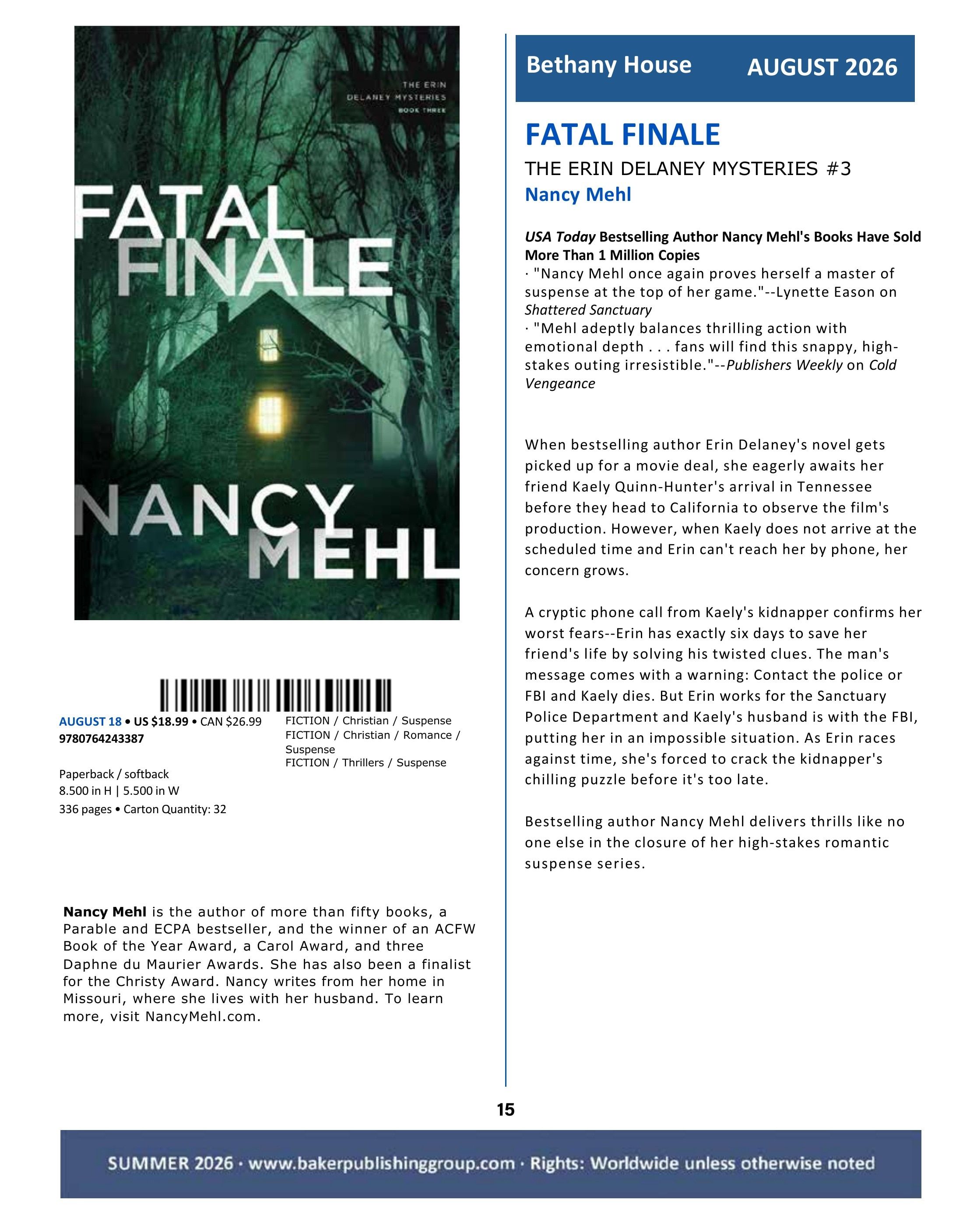 Baker Publishing Group Summer Fiction Catalog Weekly Ad May 1 - August 31, 2026