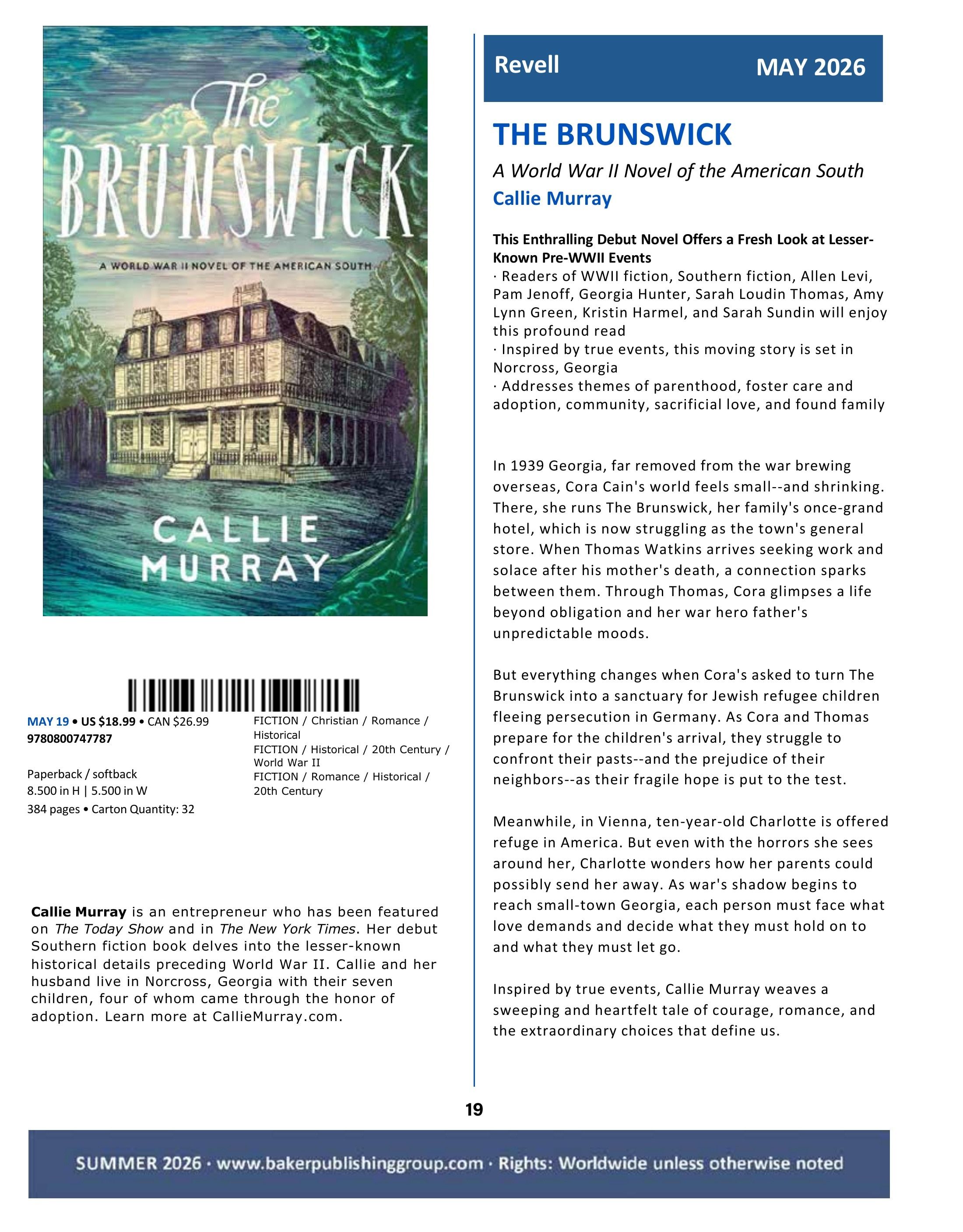 Baker Publishing Group Summer Fiction Catalog Weekly Ad May 1 - August 31, 2026