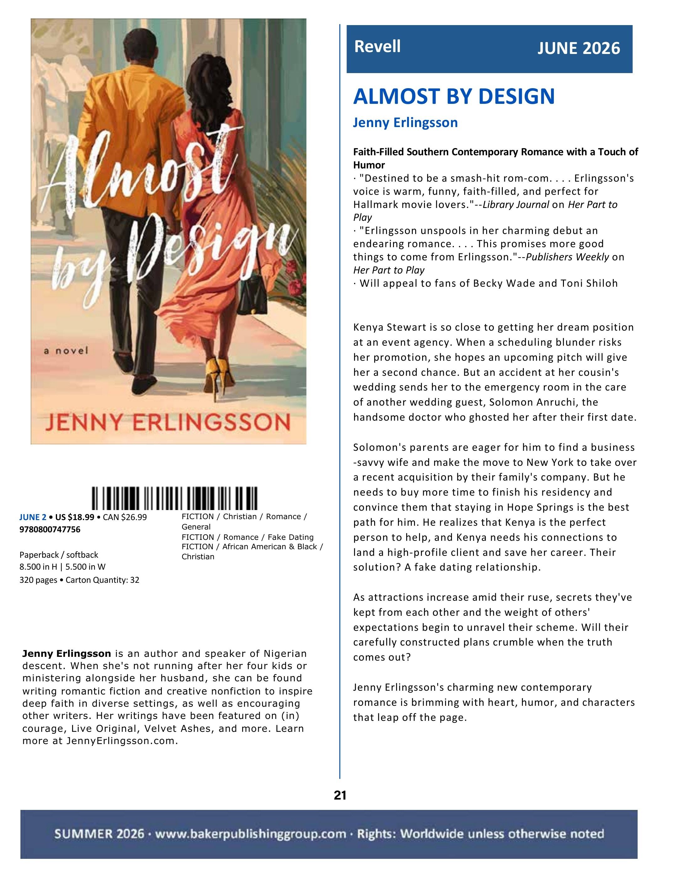 Baker Publishing Group Summer Fiction Catalog Weekly Ad May 1 - August 31, 2026