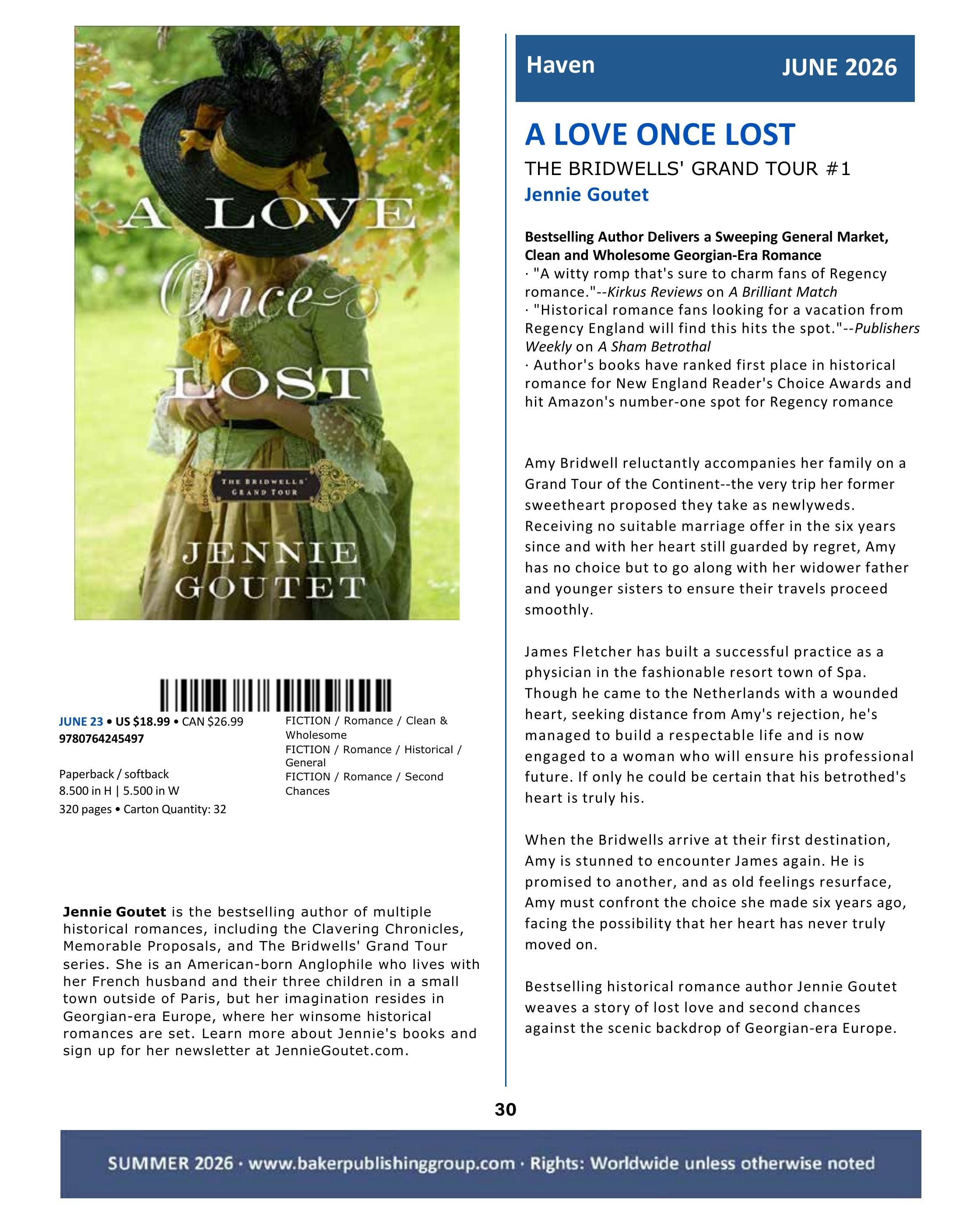 Baker Publishing Group Summer Fiction Catalog Weekly Ad May 1 - August 31, 2026