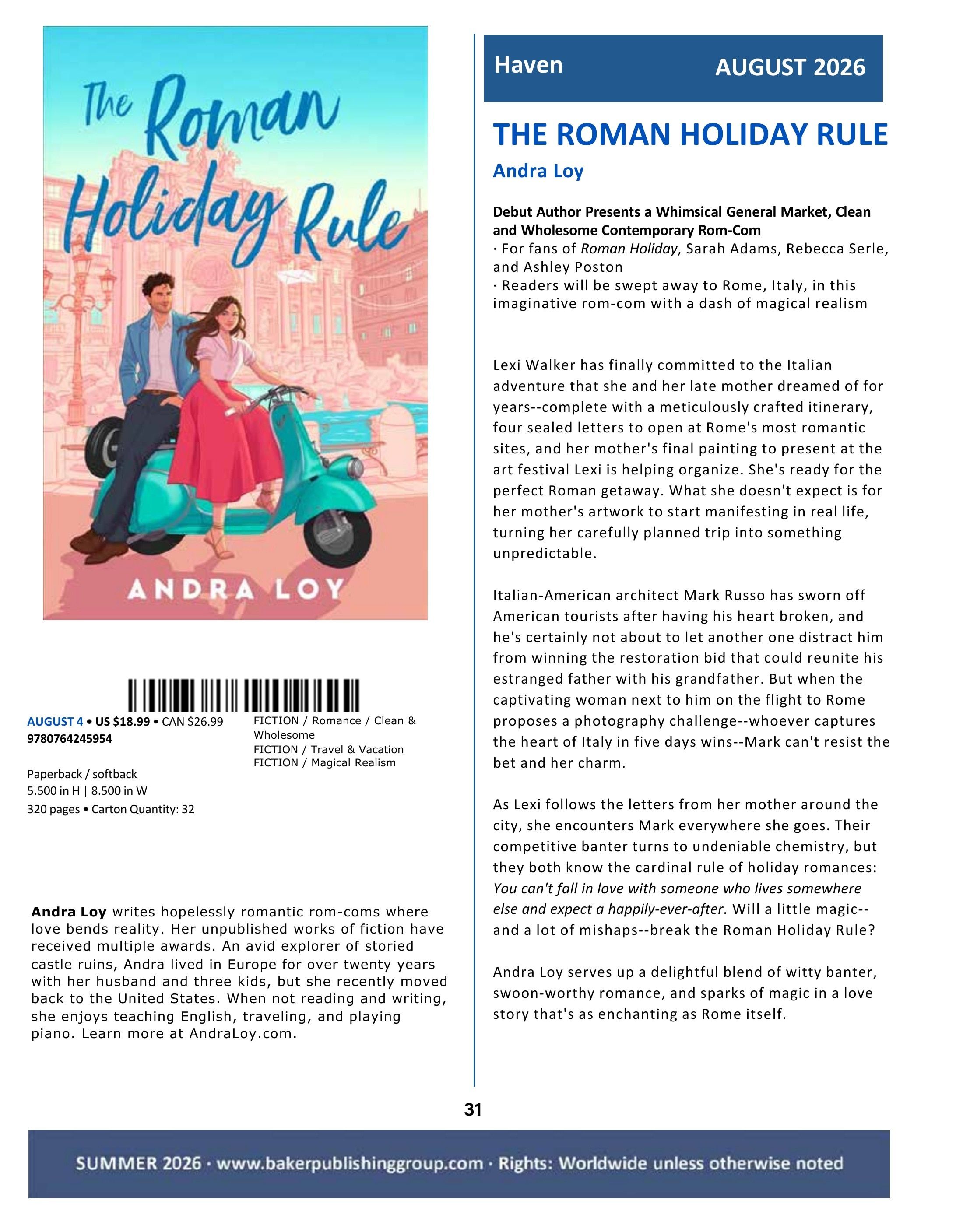 Baker Publishing Group Summer Fiction Catalog Weekly Ad May 1 - August 31, 2026