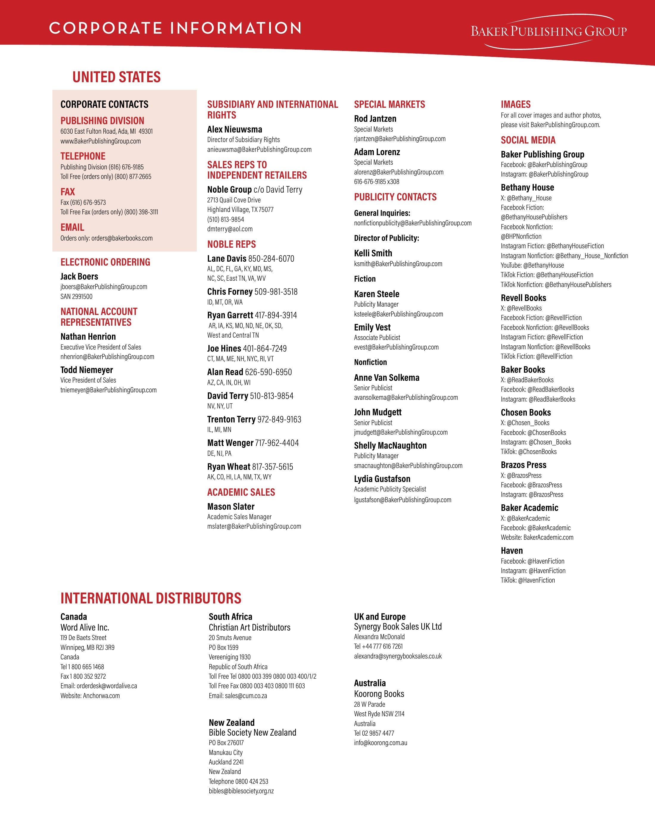 Baker Publishing Group Summer Fiction Catalog Weekly Ad May 1 - August 31, 2026