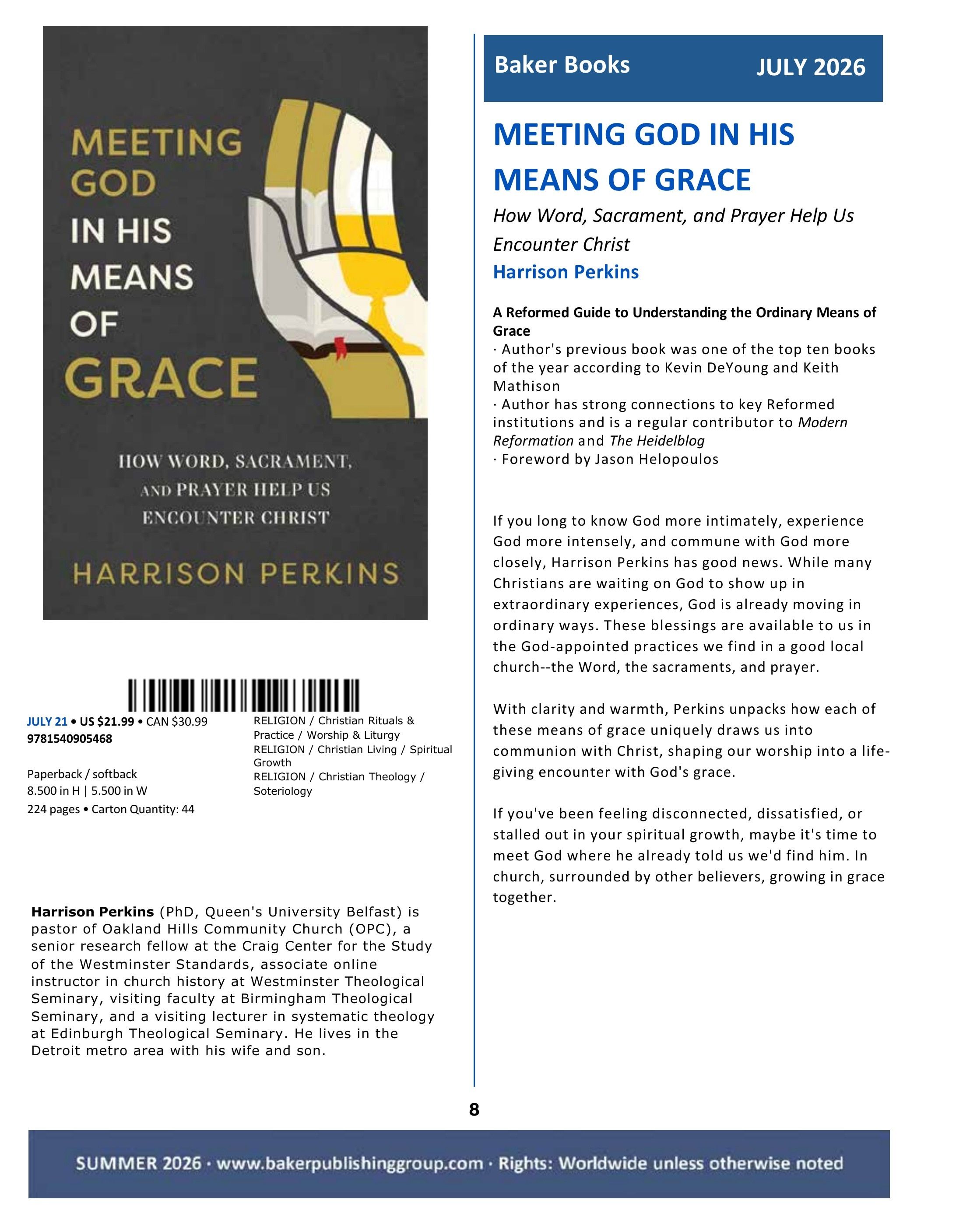 Baker Publishing Group Summer Nonfiction Catalog Weekly Ad May 1 - August 31, 2026