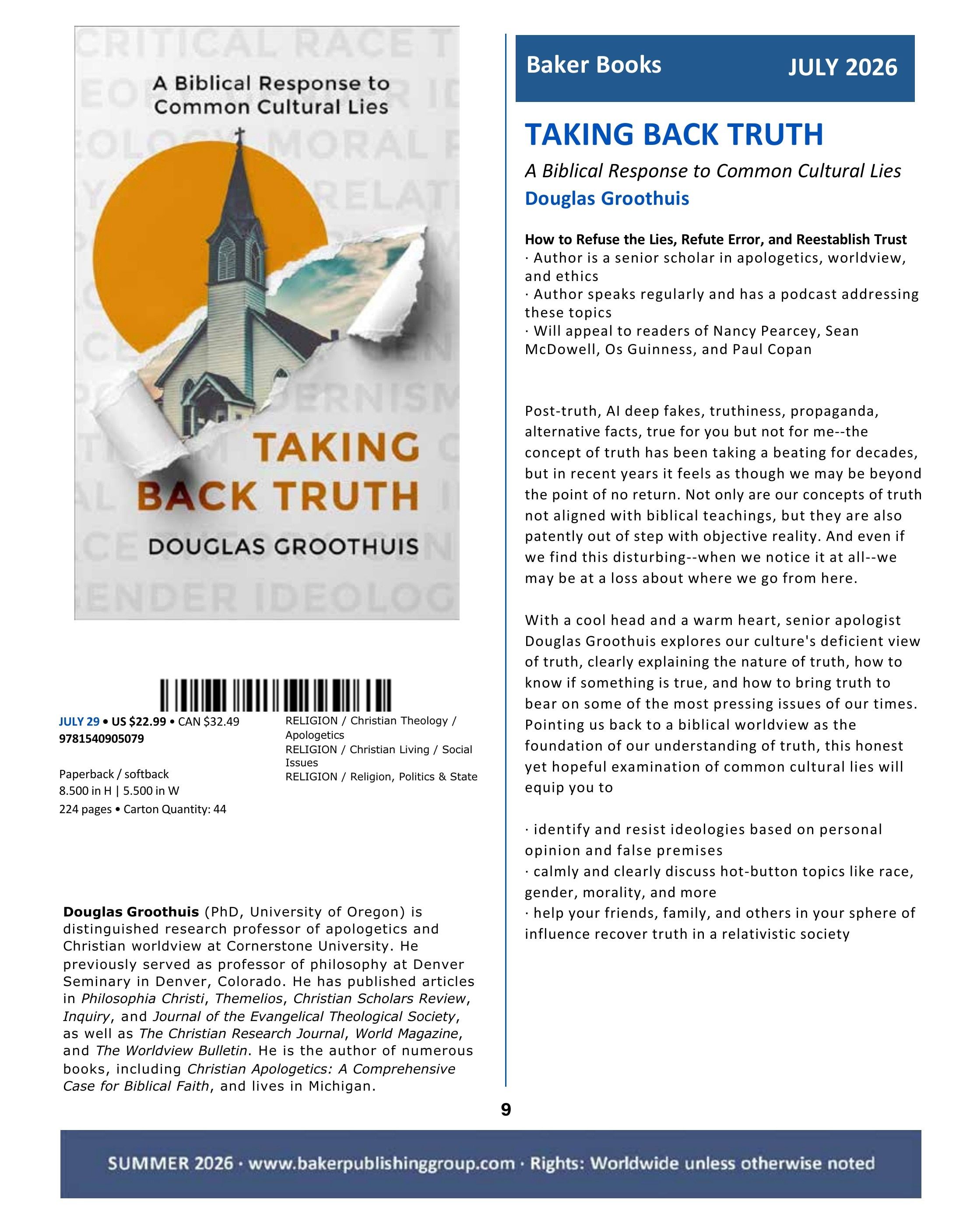 Baker Publishing Group Summer Nonfiction Catalog Weekly Ad May 1 - August 31, 2026