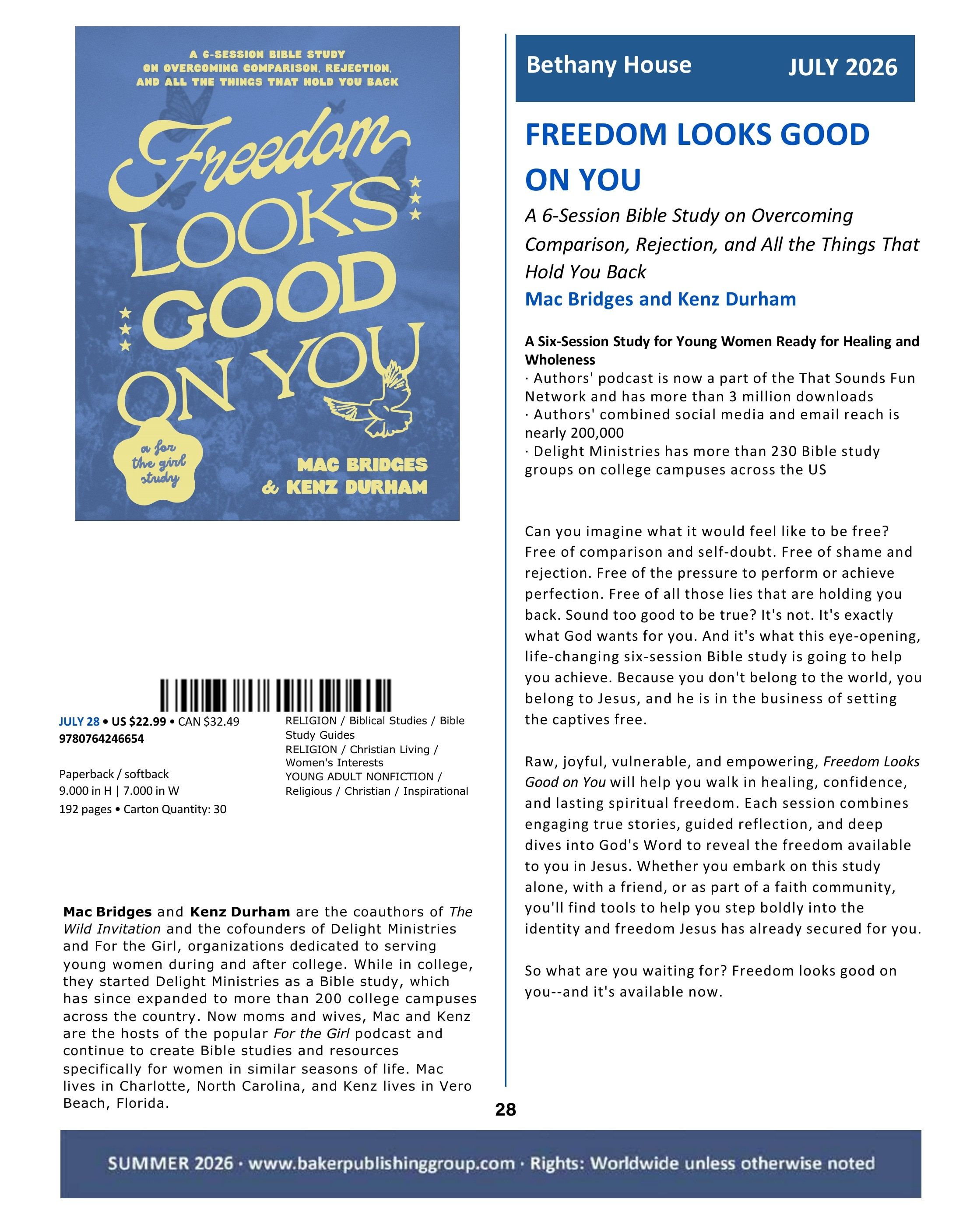 Baker Publishing Group Summer Nonfiction Catalog Weekly Ad May 1 - August 31, 2026