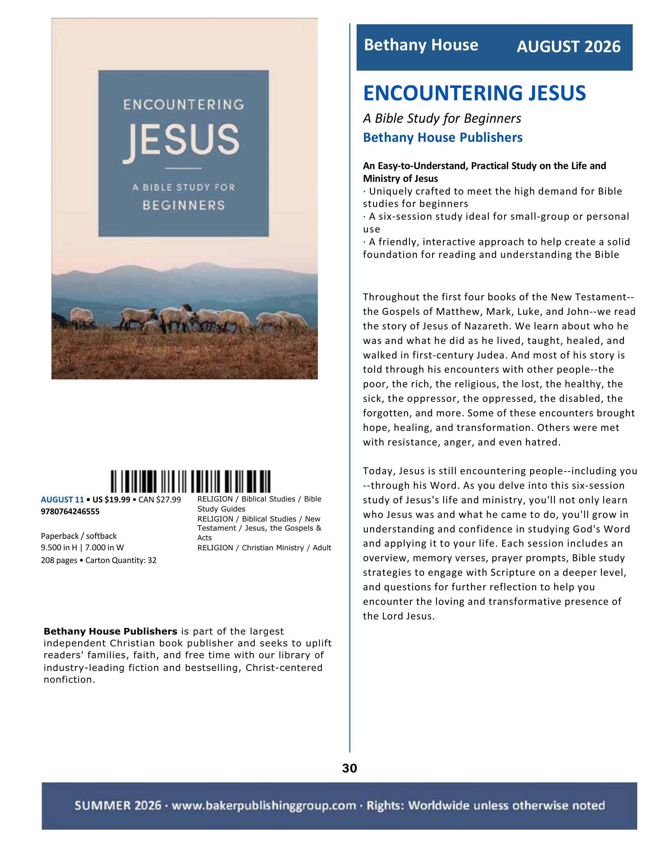 Baker Publishing Group Summer Nonfiction Catalog Weekly Ad May 1 - August 31, 2026