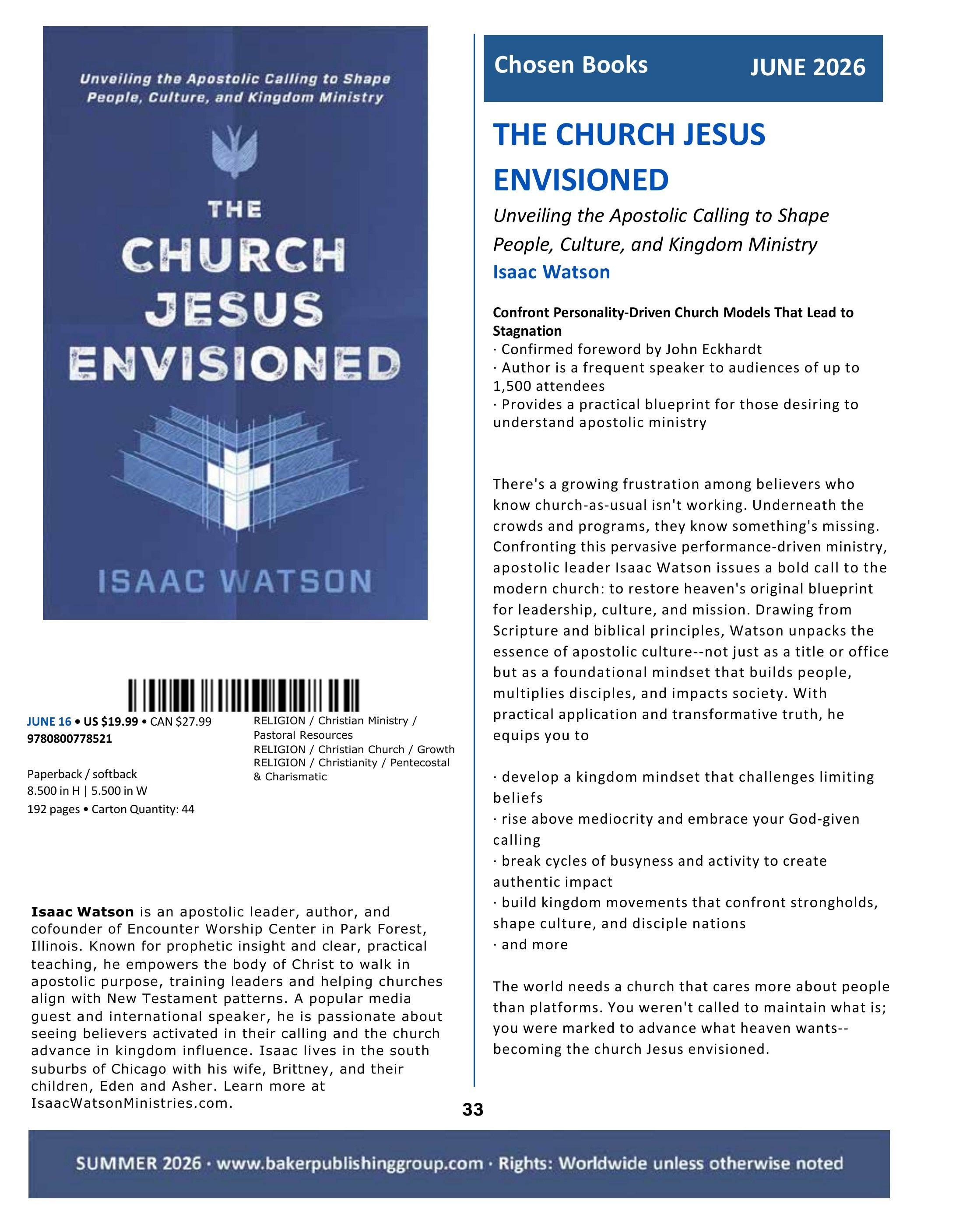 Baker Publishing Group Summer Nonfiction Catalog Weekly Ad May 1 - August 31, 2026