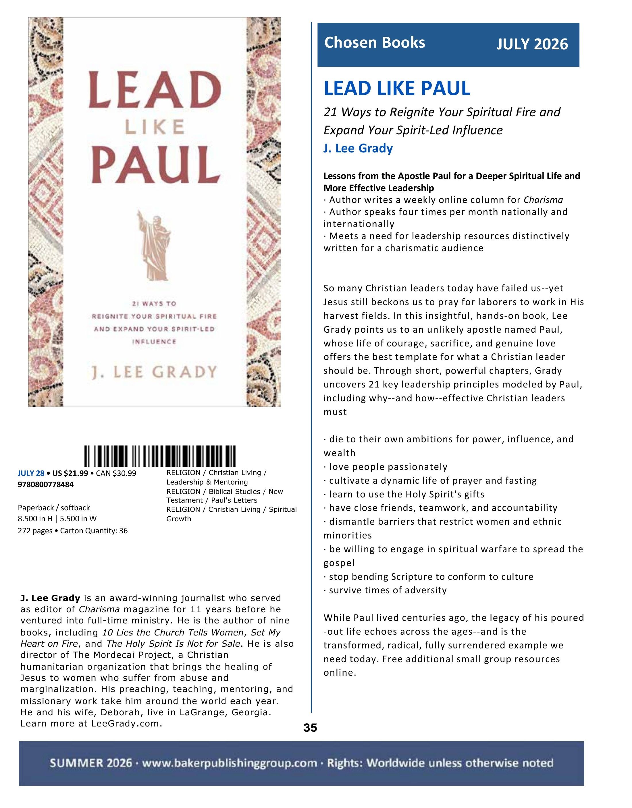 Baker Publishing Group Summer Nonfiction Catalog Weekly Ad May 1 - August 31, 2026