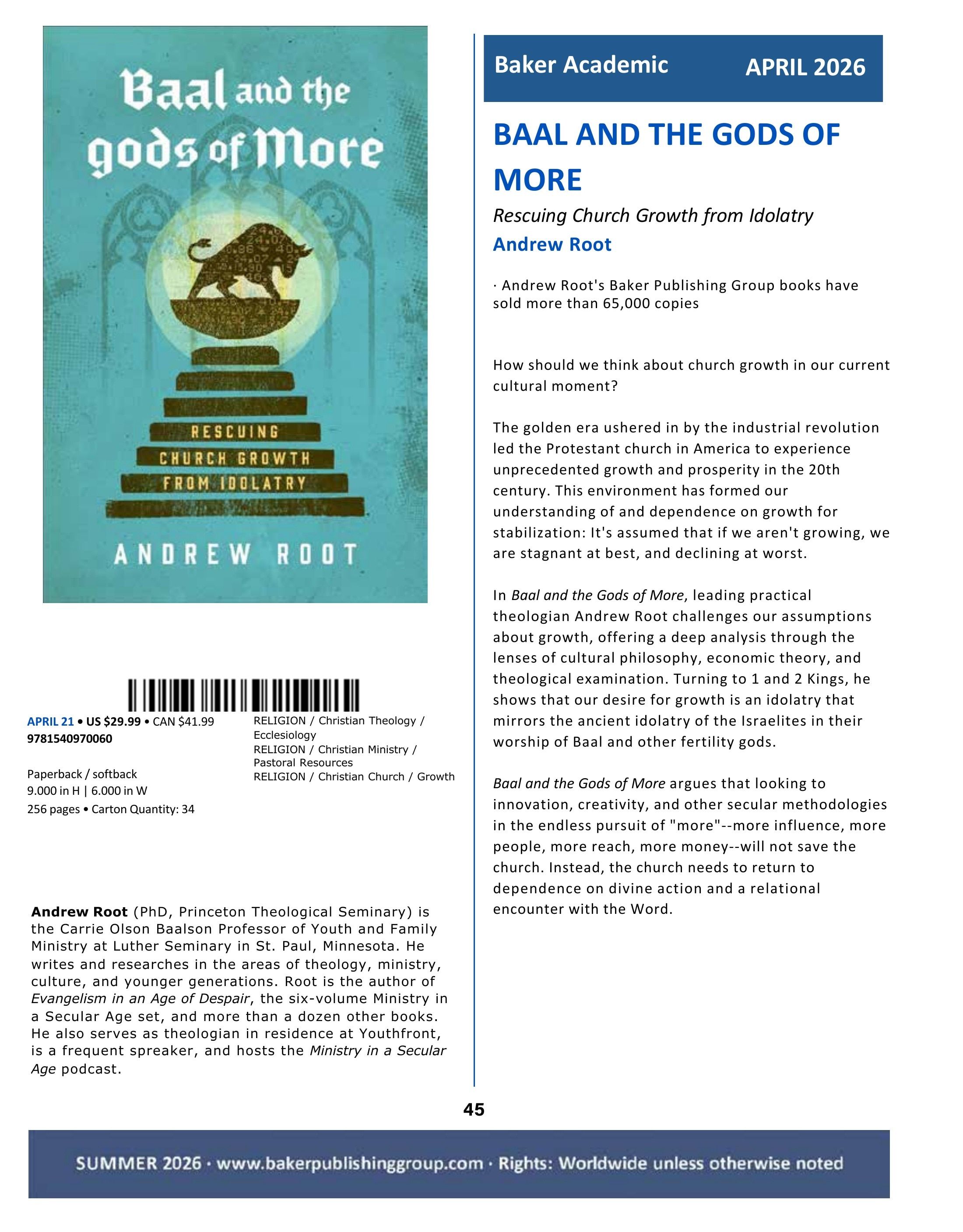 Baker Publishing Group Summer Nonfiction Catalog Weekly Ad May 1 - August 31, 2026