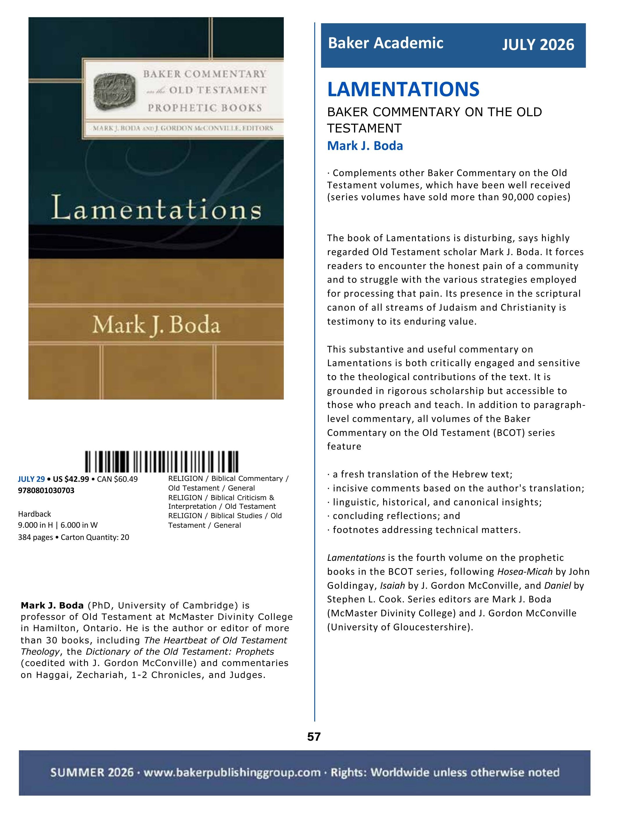 Baker Publishing Group Summer Nonfiction Catalog Weekly Ad May 1 - August 31, 2026