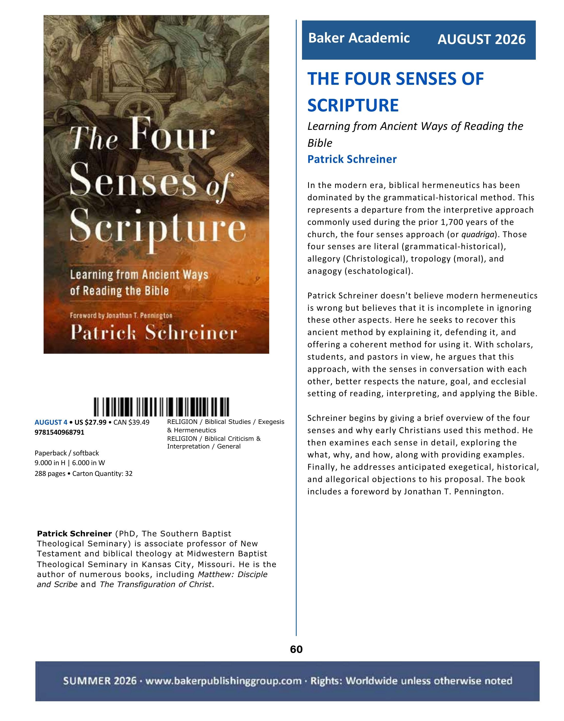 Baker Publishing Group Summer Nonfiction Catalog Weekly Ad May 1 - August 31, 2026