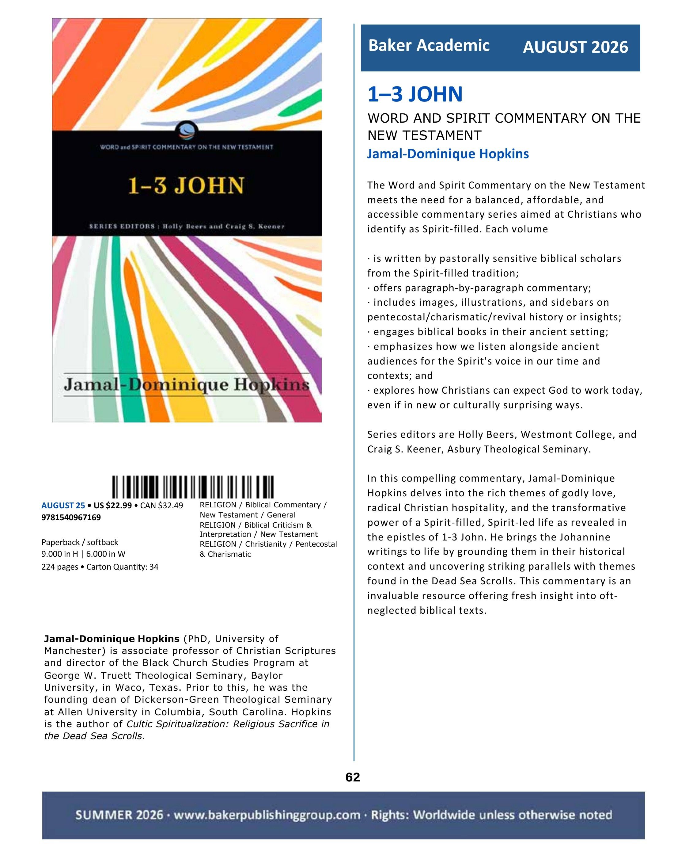 Baker Publishing Group Summer Nonfiction Catalog Weekly Ad May 1 - August 31, 2026