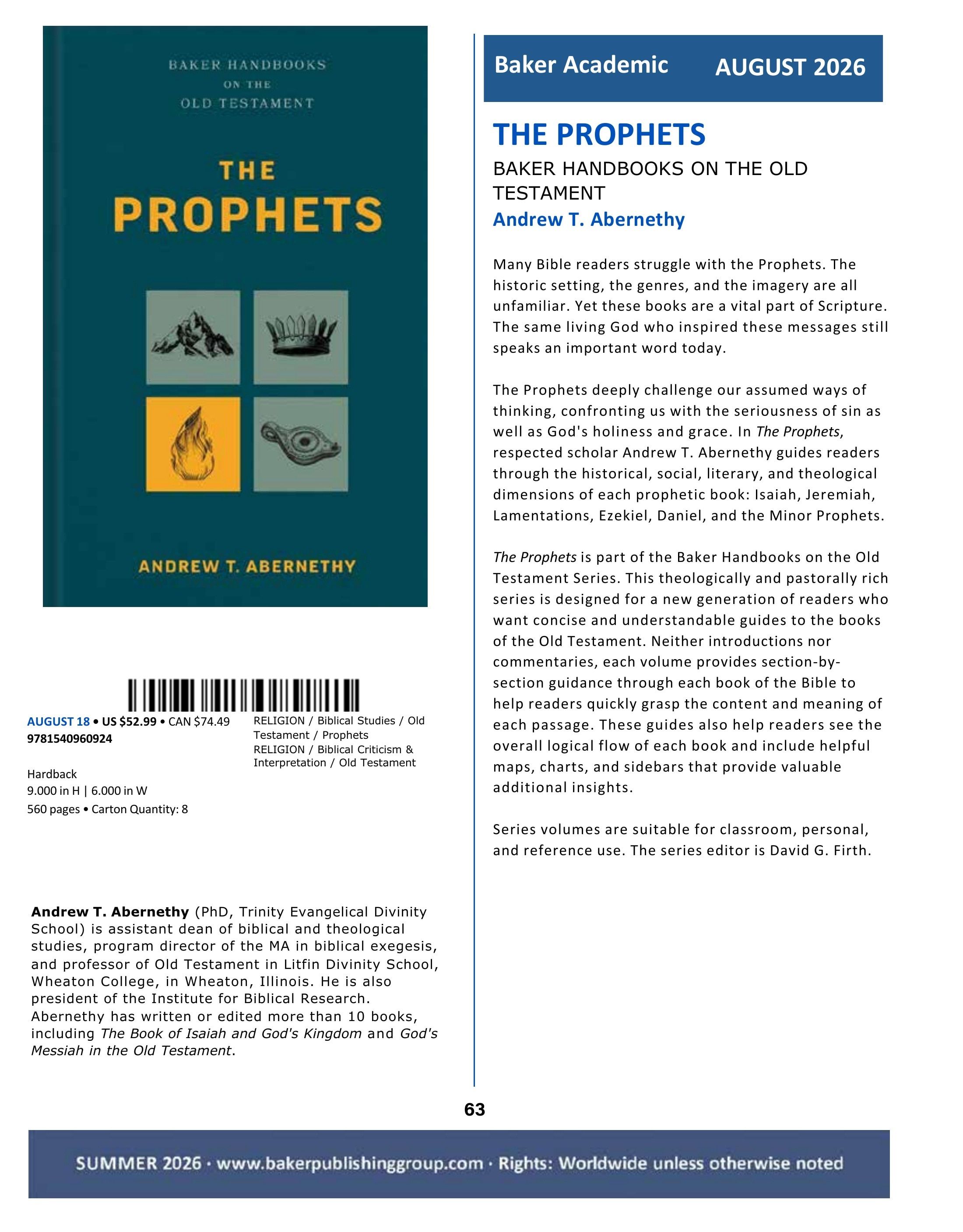 Baker Publishing Group Summer Nonfiction Catalog Weekly Ad May 1 - August 31, 2026