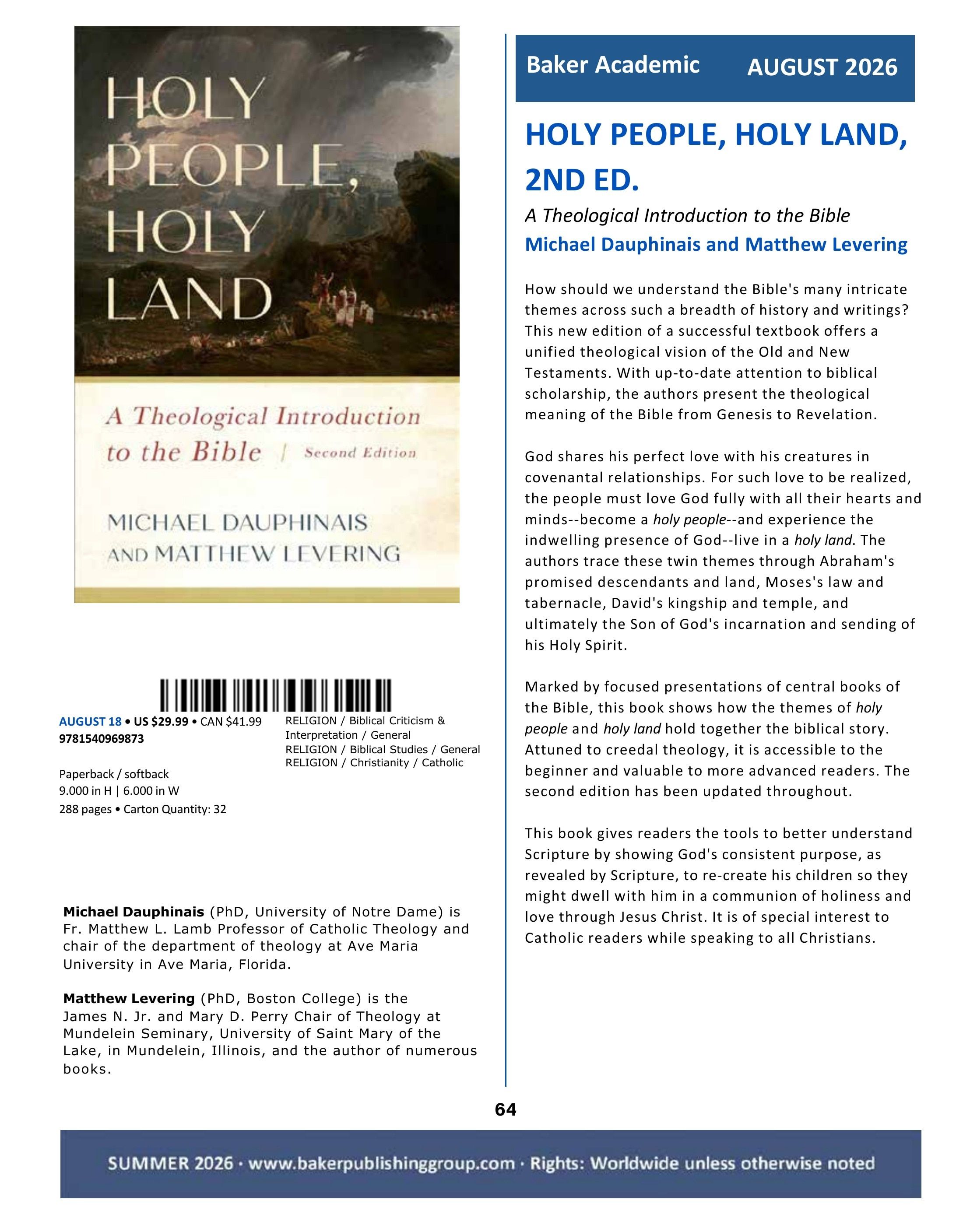 Baker Publishing Group Summer Nonfiction Catalog Weekly Ad May 1 - August 31, 2026