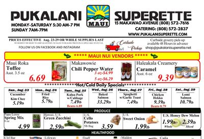 Pukalani Superette Weekly Ad August 23 - 29, 2026