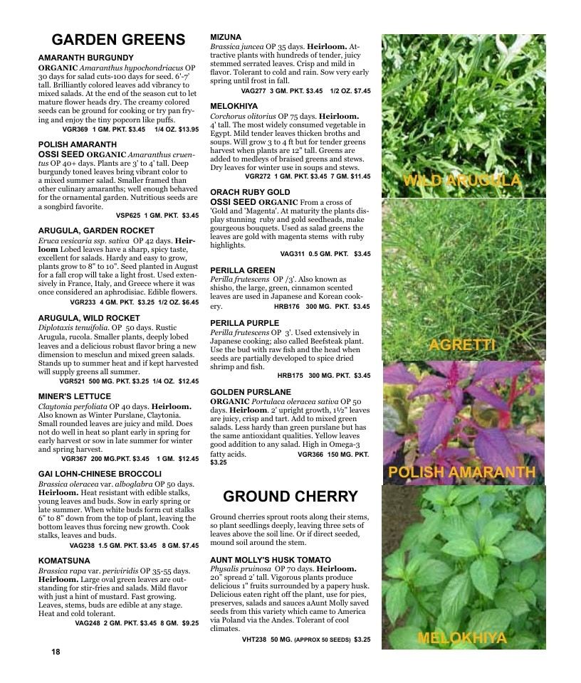 Nichols Garden Nursery Seed Catalog Weekly Ad January 1 - December 31, 2026