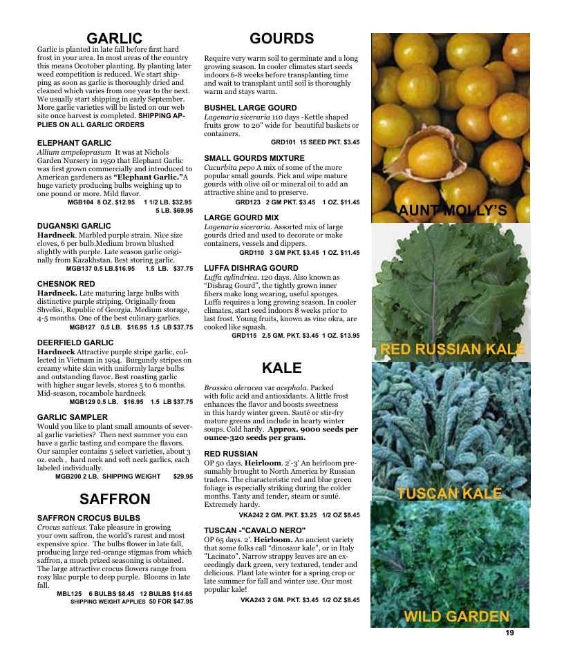 Nichols Garden Nursery Seed Catalog Weekly Ad January 1 - December 31, 2026