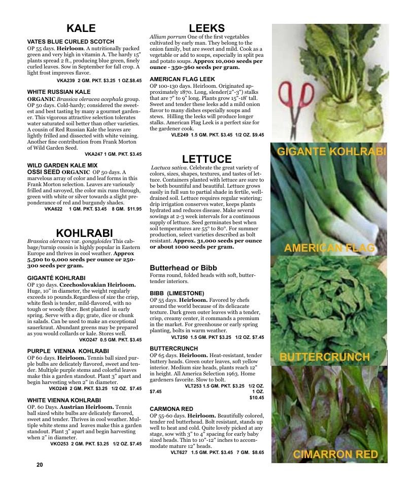 Nichols Garden Nursery Seed Catalog Weekly Ad January 1 - December 31, 2026