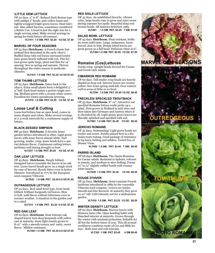 Nichols Garden Nursery Seed Catalog Weekly Ad January 1 - December 31, 2026