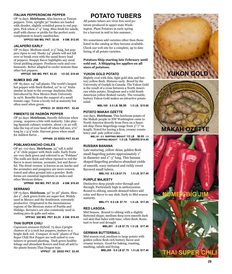 Nichols Garden Nursery Seed Catalog Weekly Ad January 1 - December 31, 2026