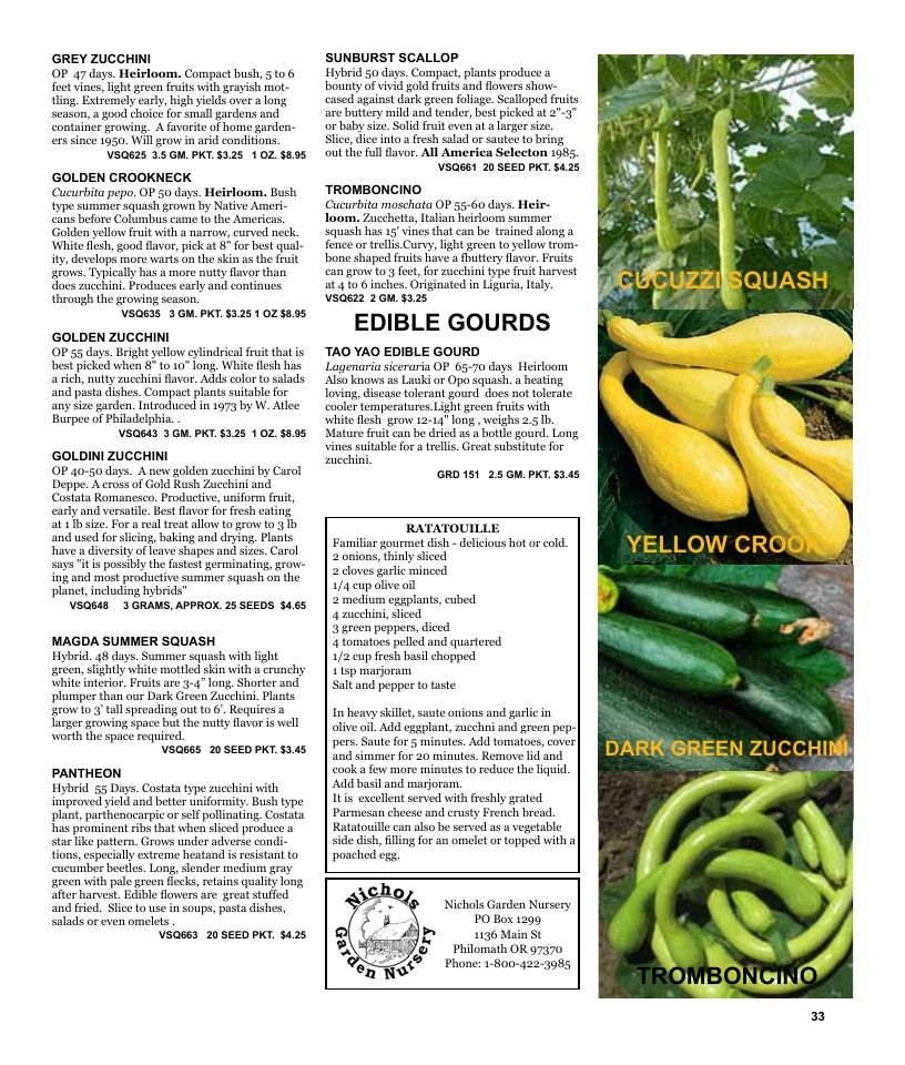 Nichols Garden Nursery Seed Catalog Weekly Ad January 1 - December 31, 2026