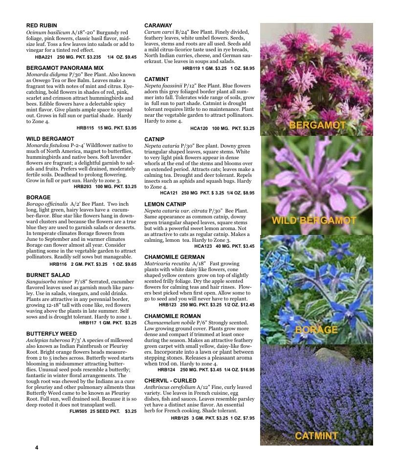 Nichols Garden Nursery Seed Catalog Weekly Ad January 1 - December 31, 2026