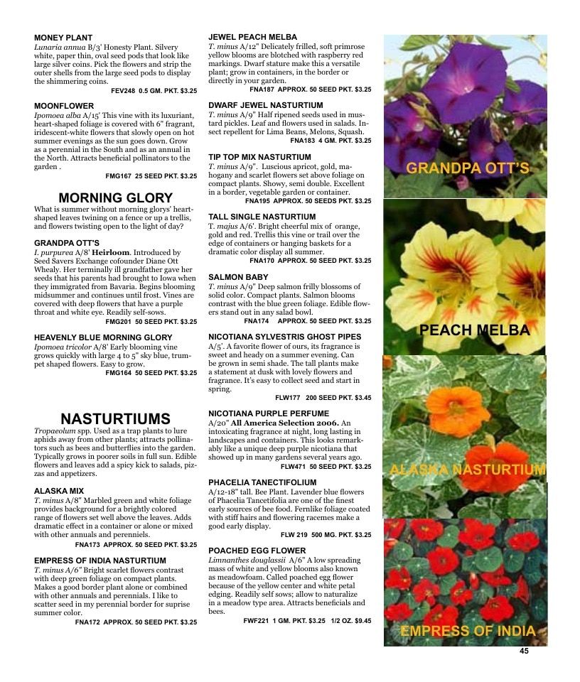 Nichols Garden Nursery Seed Catalog Weekly Ad January 1 - December 31, 2026