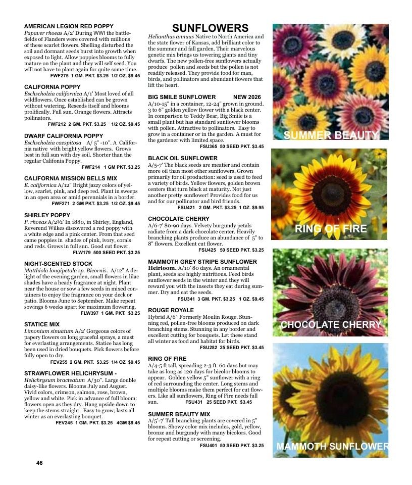 Nichols Garden Nursery Seed Catalog Weekly Ad January 1 - December 31, 2026