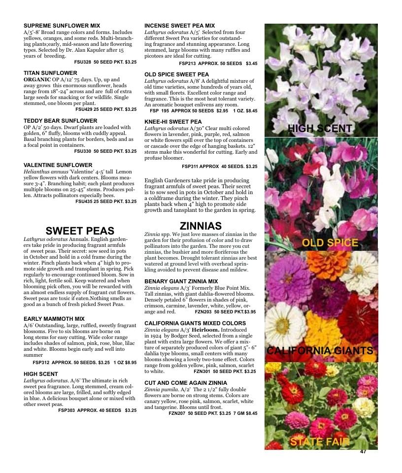 Nichols Garden Nursery Seed Catalog Weekly Ad January 1 - December 31, 2026